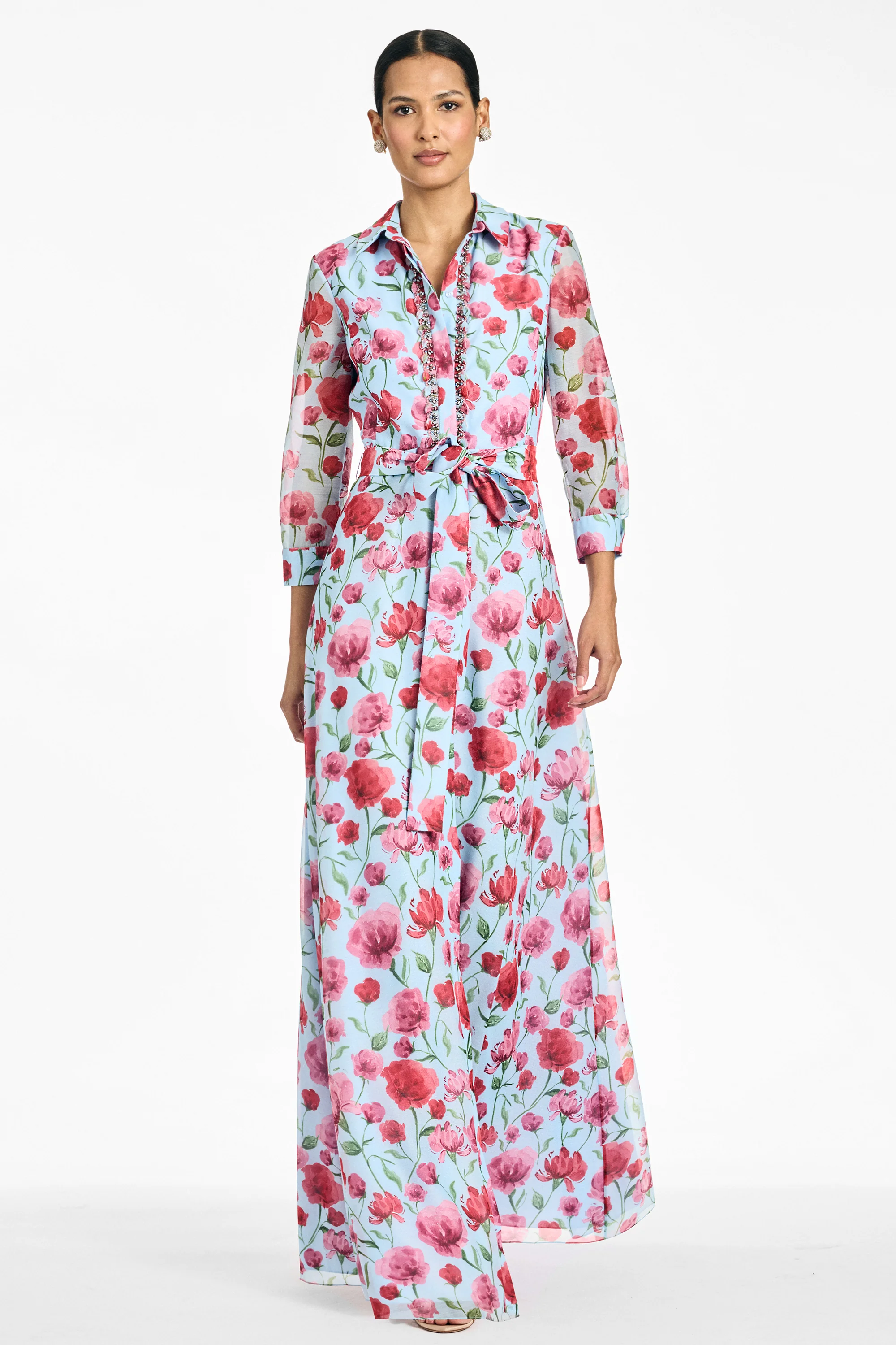 ADDISON GOWN - SKY POPPIES