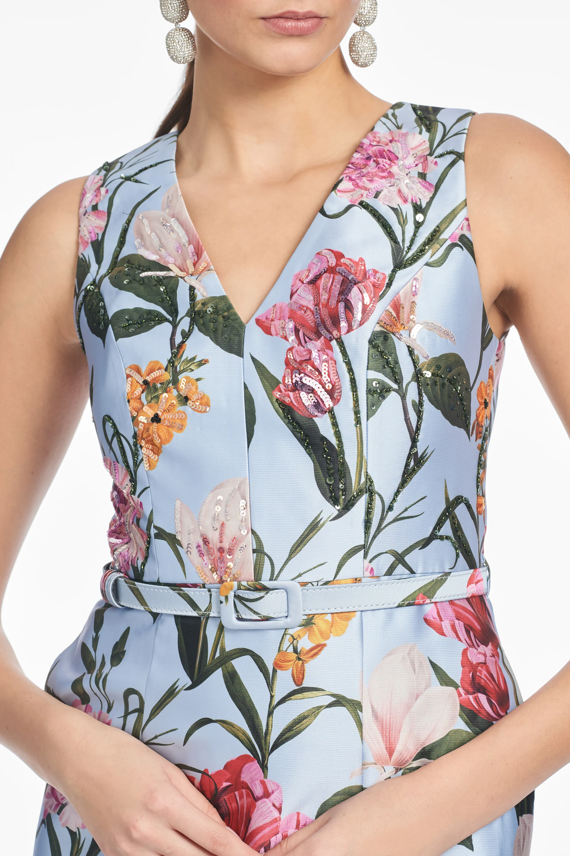 ADELLYN GOWN - GLACIAL BLUE BLOSSOMS - Image 3