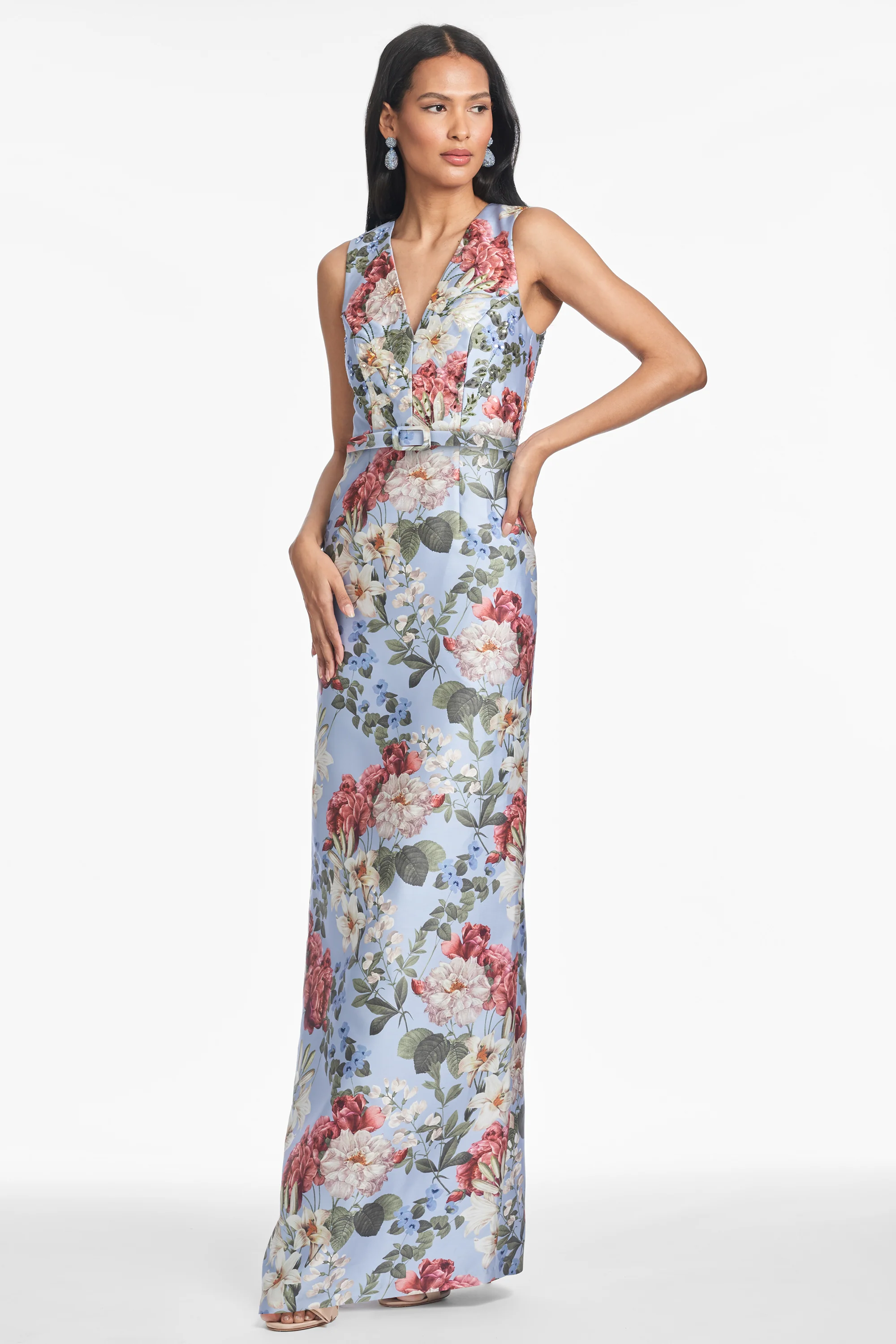 ADELLYN GOWN - POWDER BLUE BOUQUET - Image 3