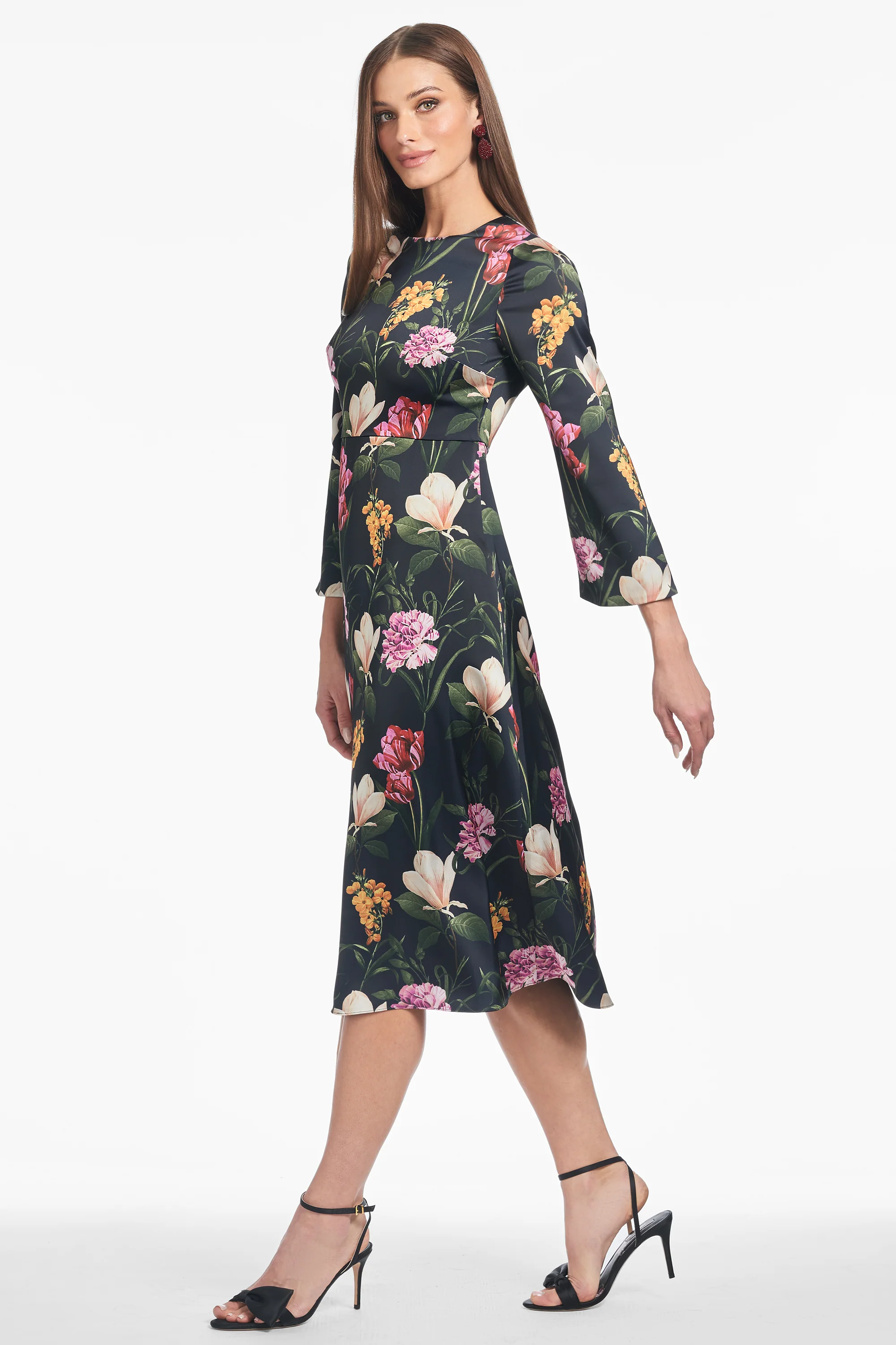 ALEXA DRESS - DARK MIDNIGHT GARDEN - FINAL SALE