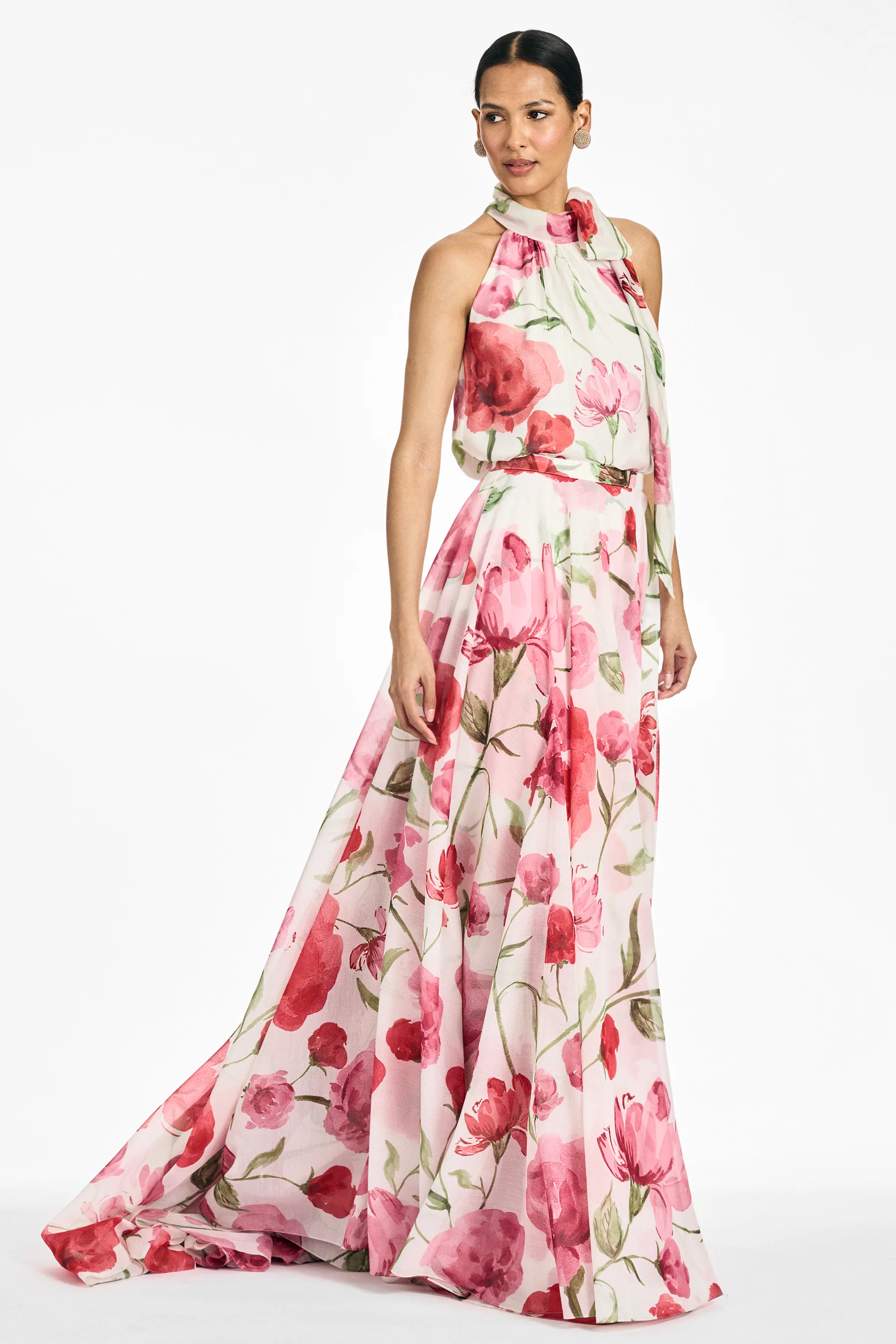 BELLAMY SKIRT - GRANDE WATERCOLOR POPPIES - Image 6