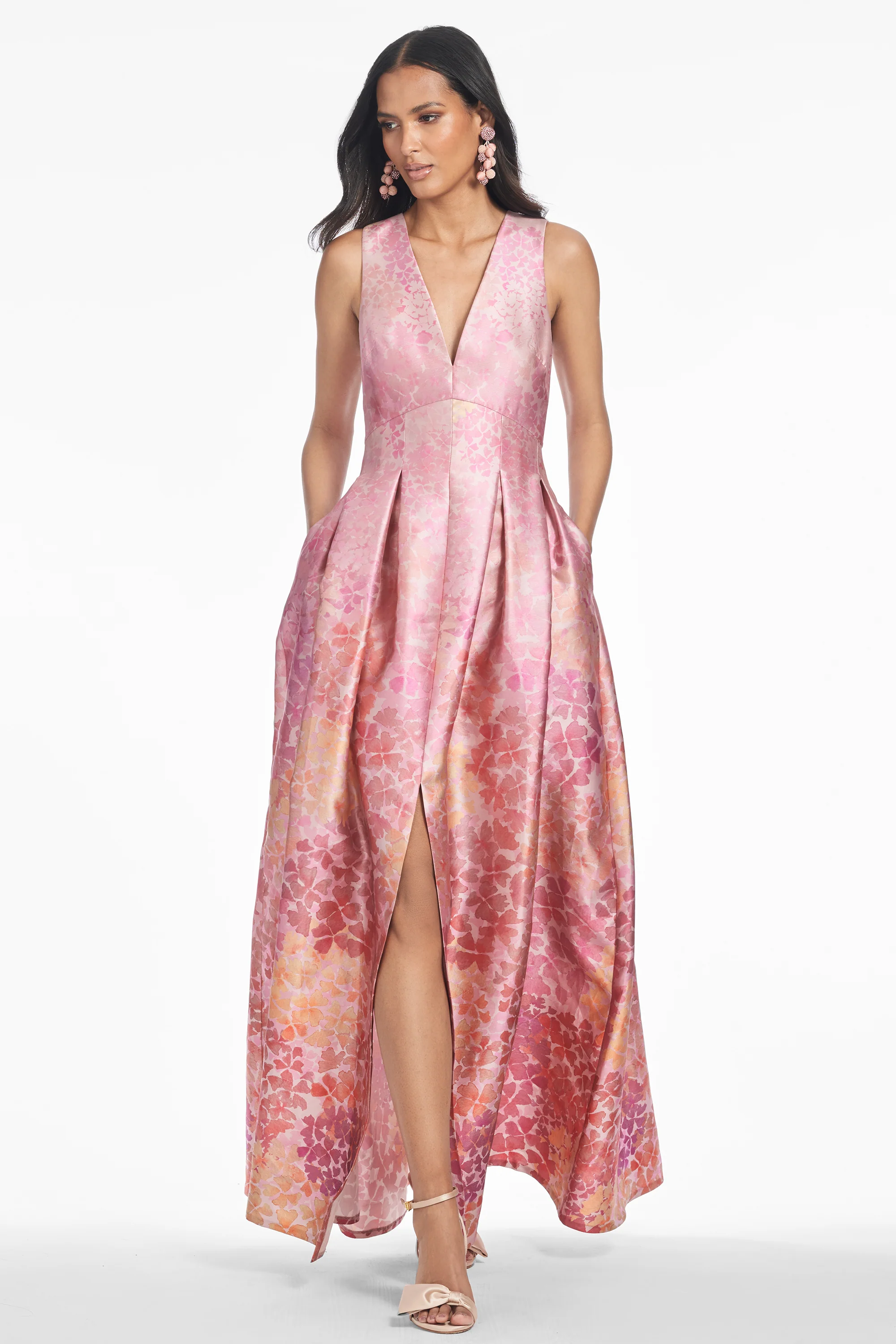 BROOKE GOWN - LIGHT SUNSET HYDRANGEA - Image 3