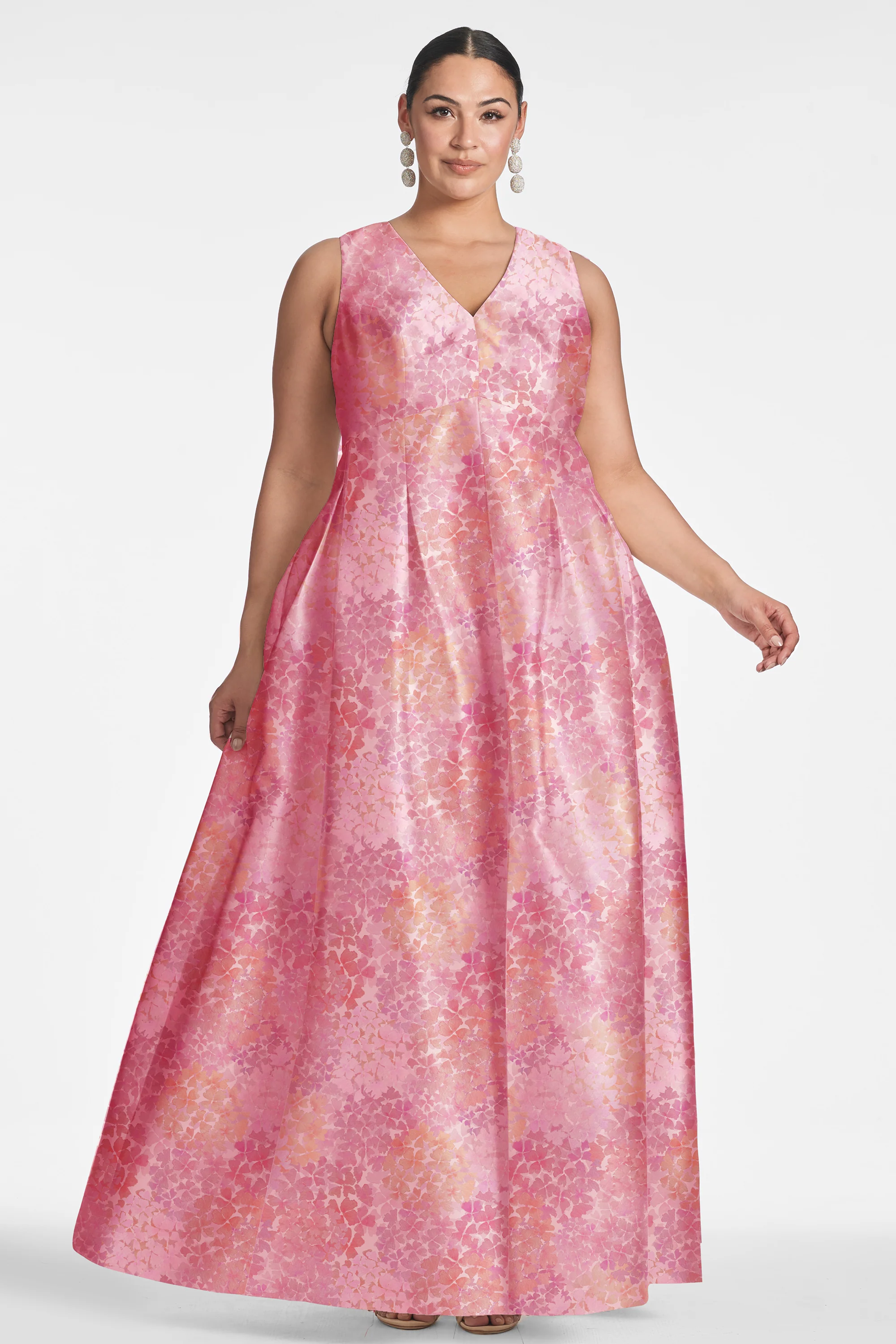 BROOKE GOWN - LIGHT SUNSET HYDRANGEA - Image 5