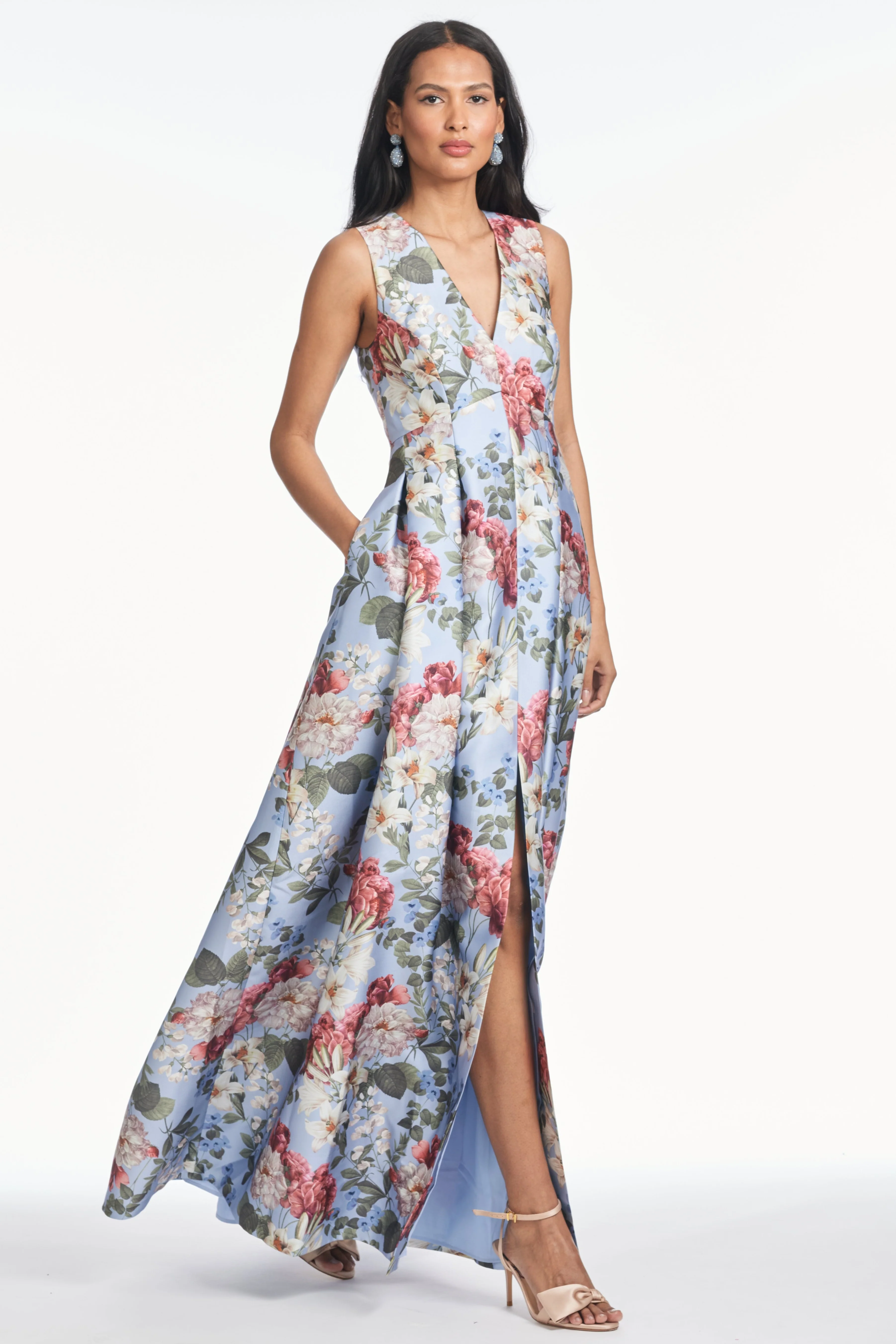 BROOKE GOWN - POWDER BLUE BOUQUET