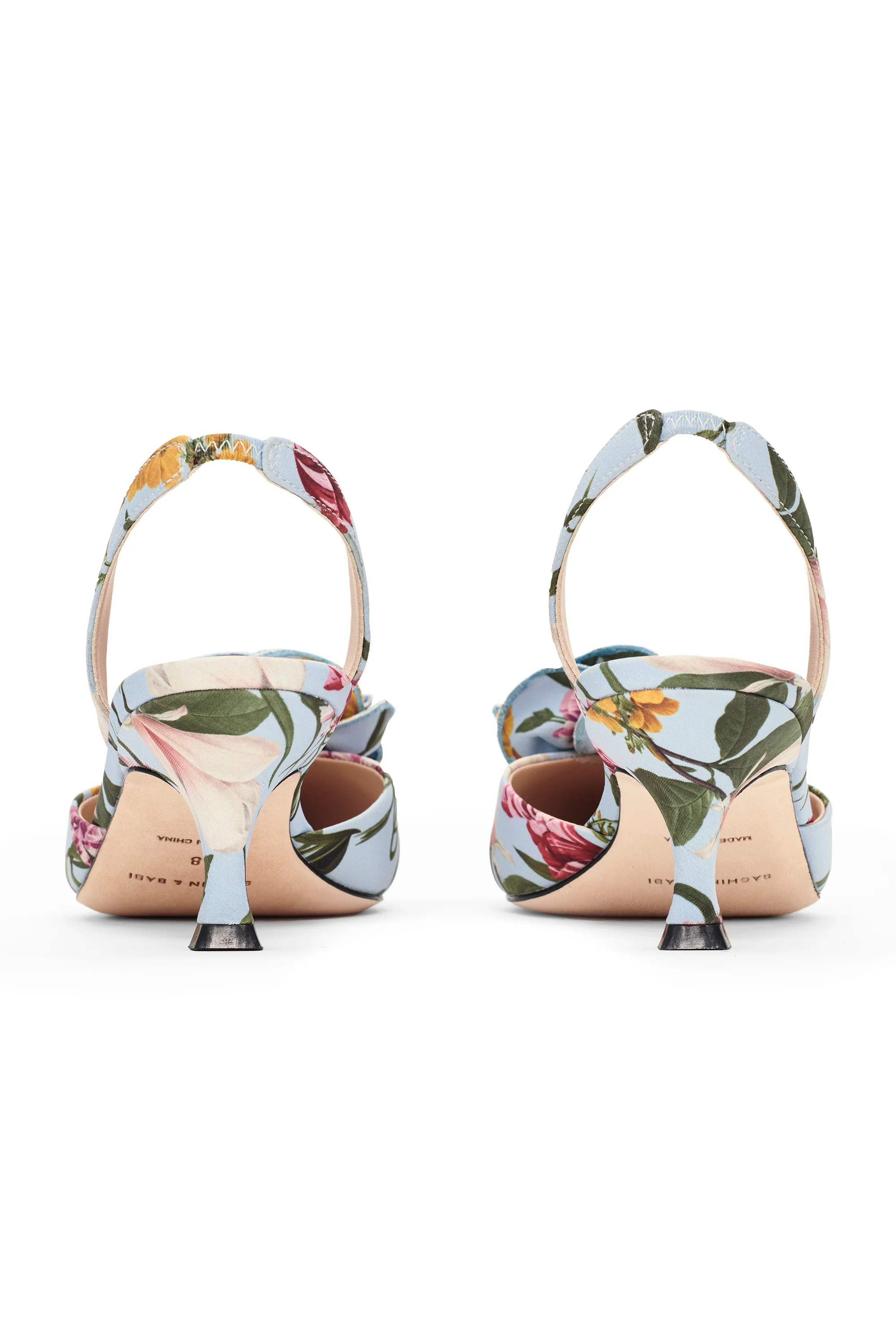 CARNEGIE KITTEN HEEL - GLACIAL BLUE BLOSSOMS - Image 4