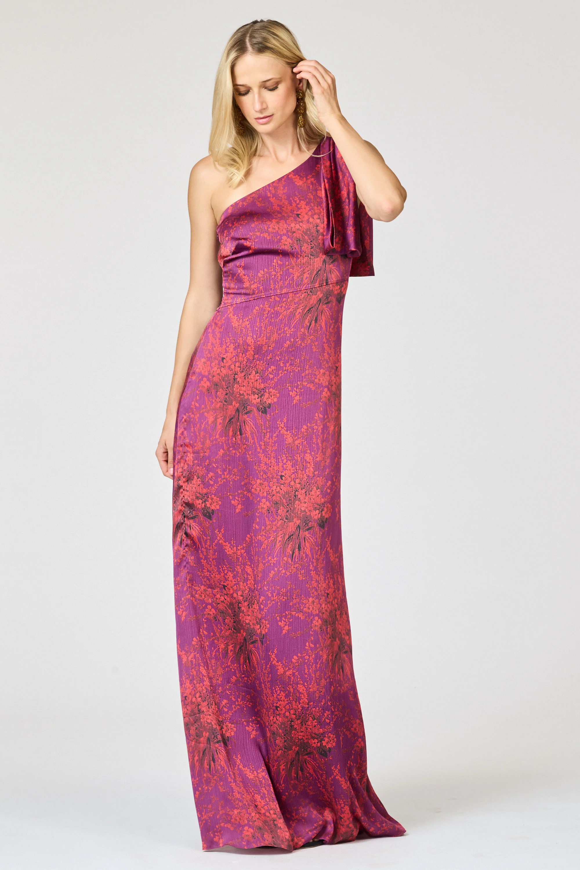 CHELSEA GOWN - RASPBERRY BOUQUET