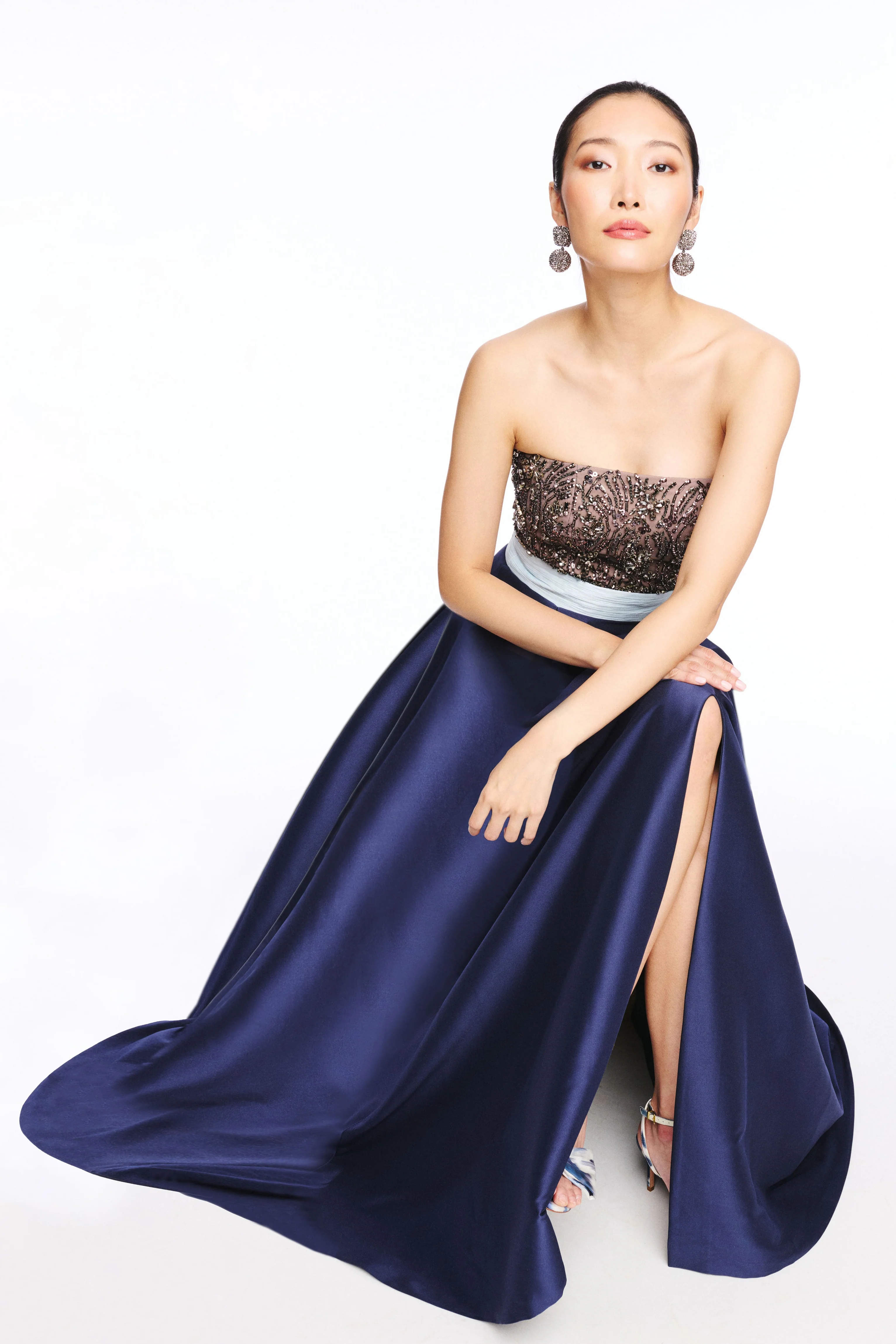 COLETTE GOWN - SILVER/NIGHT SKY - Image 2