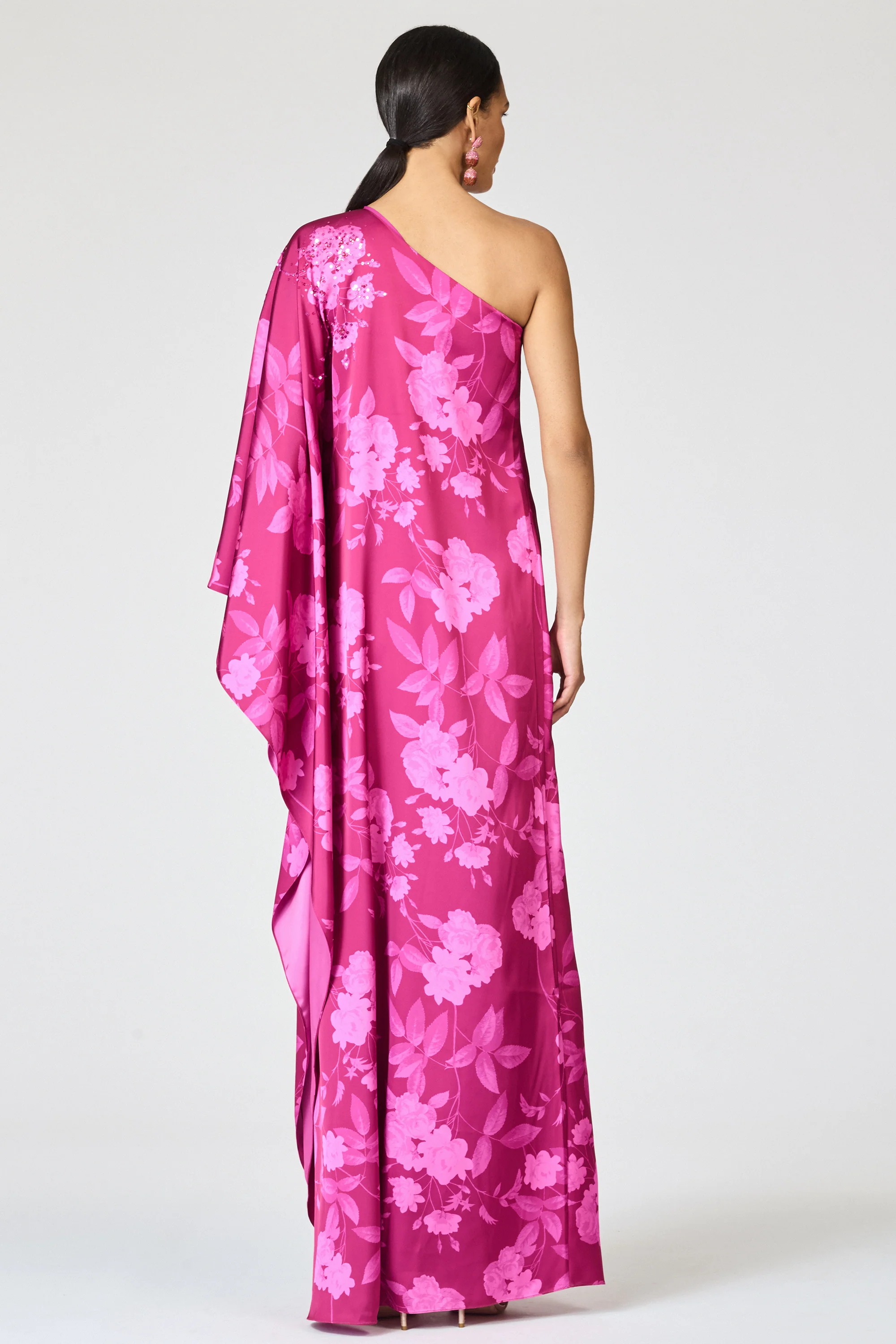 EMBELLISHED DEMI GOWN - RHODOLITE ROSES - Image 4