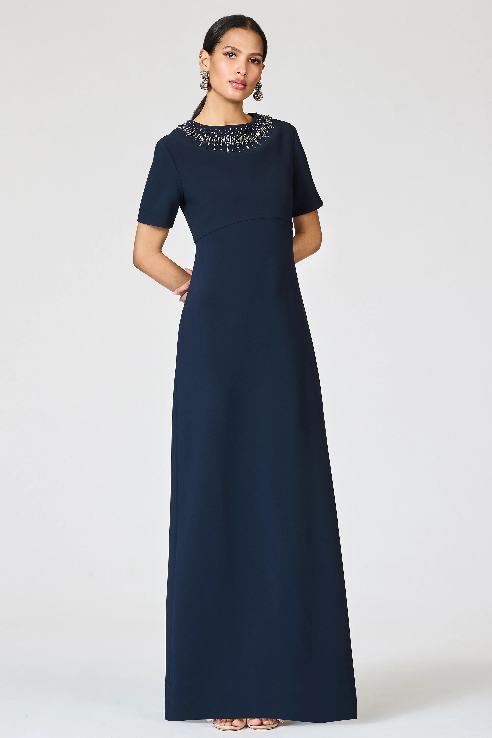 EMBELLISHED FRANCA GOWN - MIDNIGHT - Image 3
