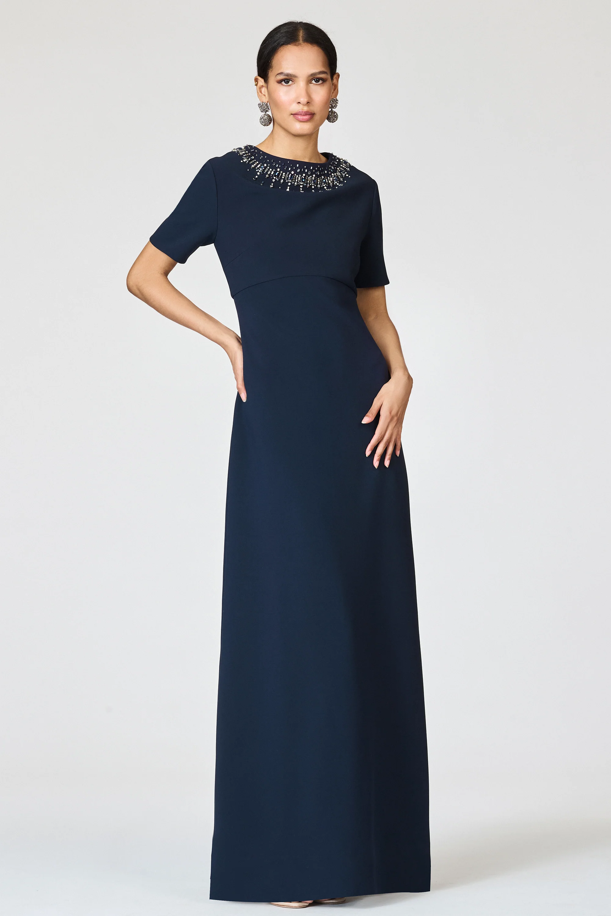 EMBELLISHED FRANCA GOWN - MIDNIGHT - Image 6