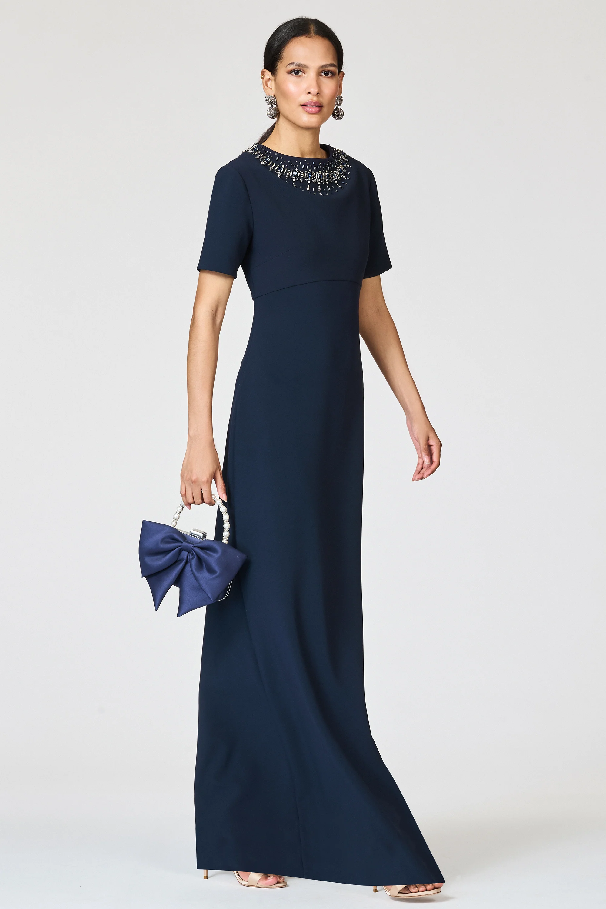EMBELLISHED FRANCA GOWN - MIDNIGHT - Image 7