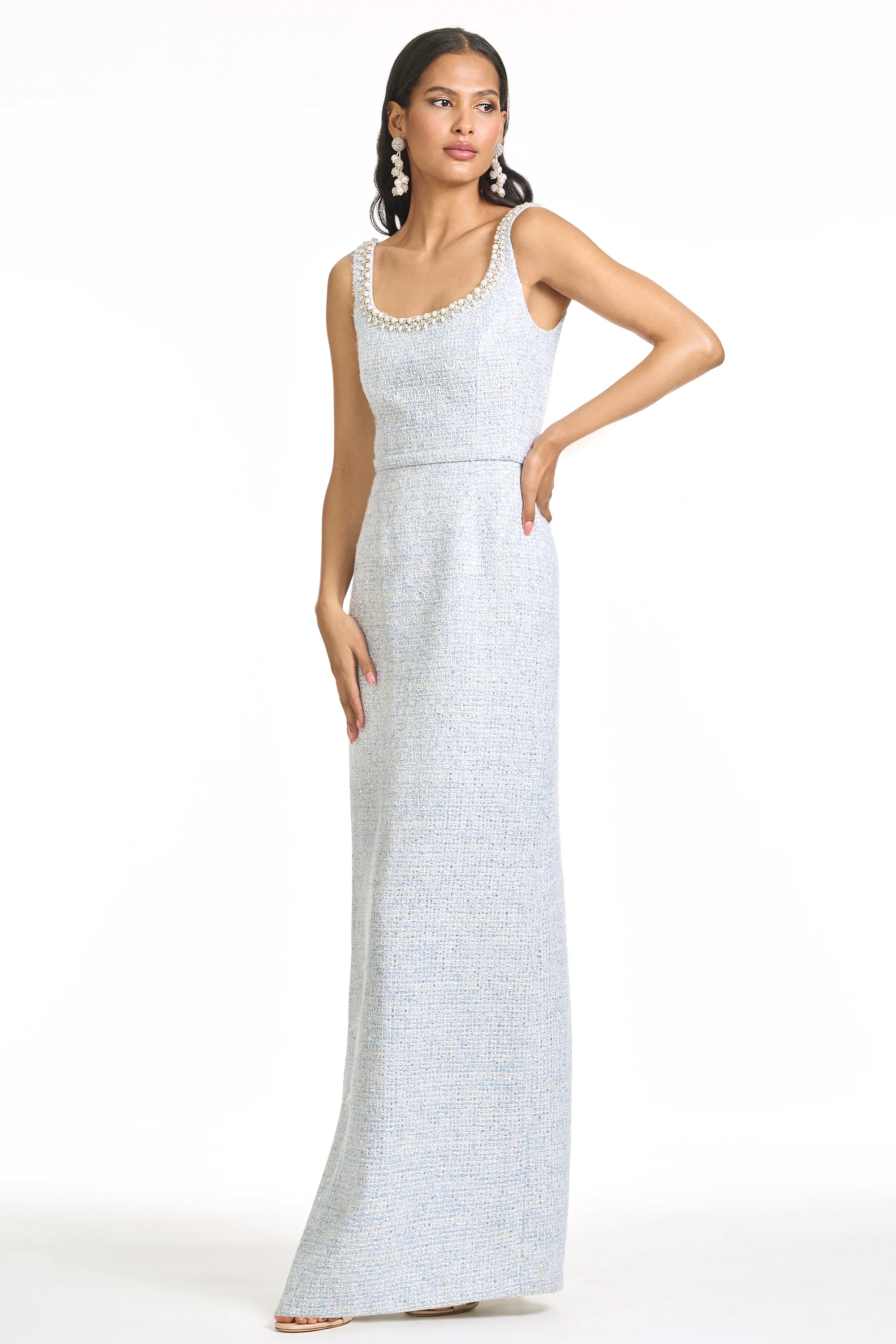 EMBELLISHED LANA GOWN - ICE BLUE - Image 3