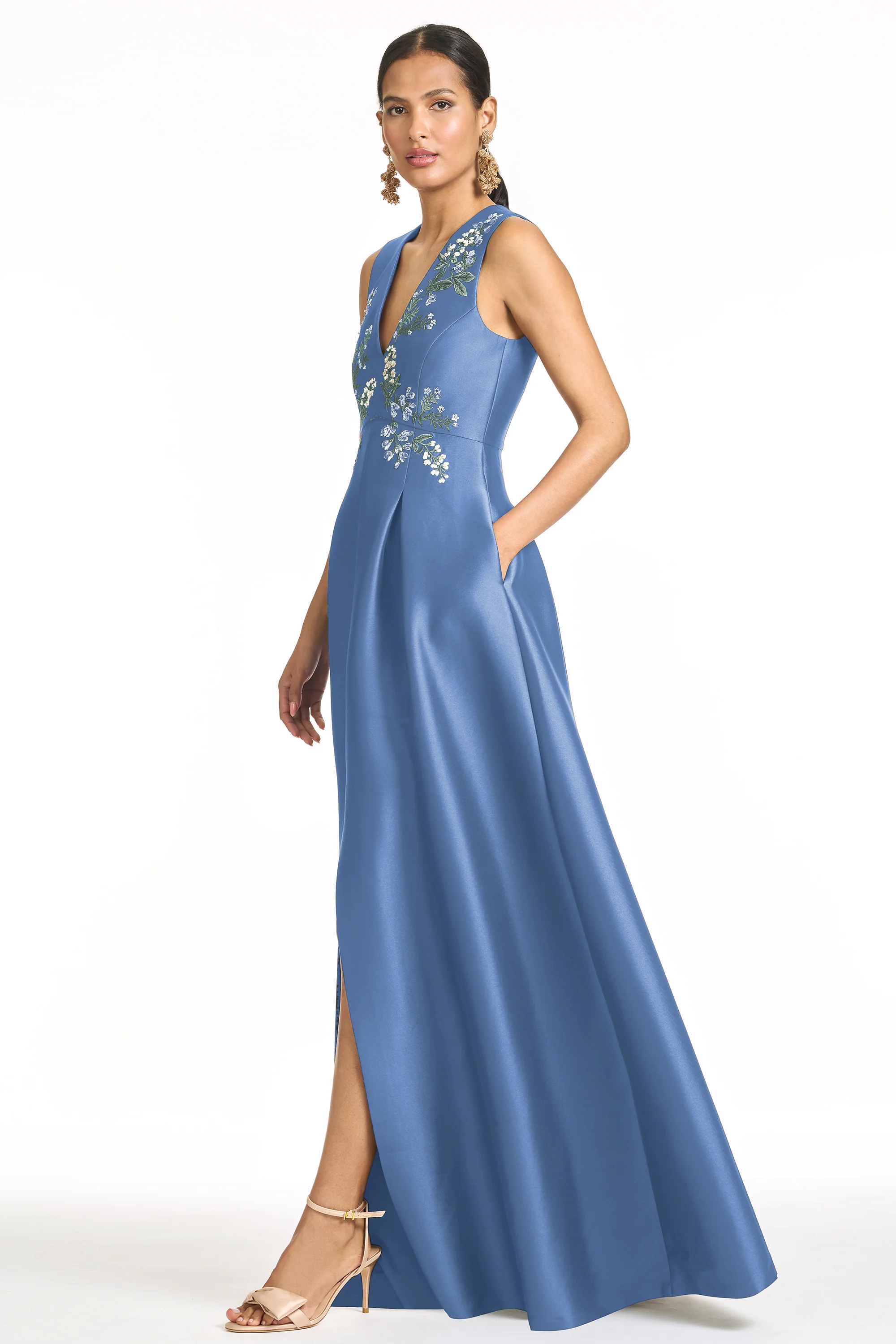 EMBROIDERED BROOKLYNNE GOWN - OPAL - Image 2
