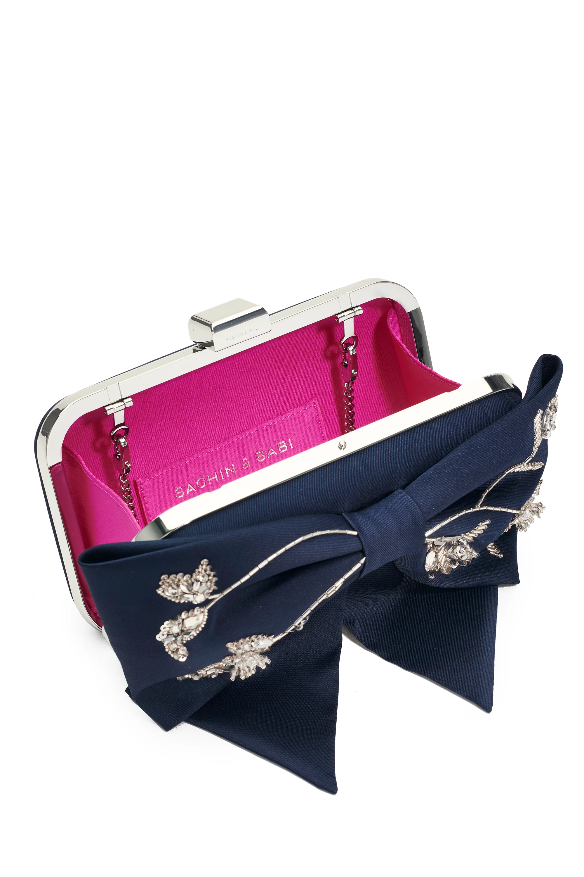 EMBROIDERED CUPIDS CLUTCH - NIGHT SKY - Image 2