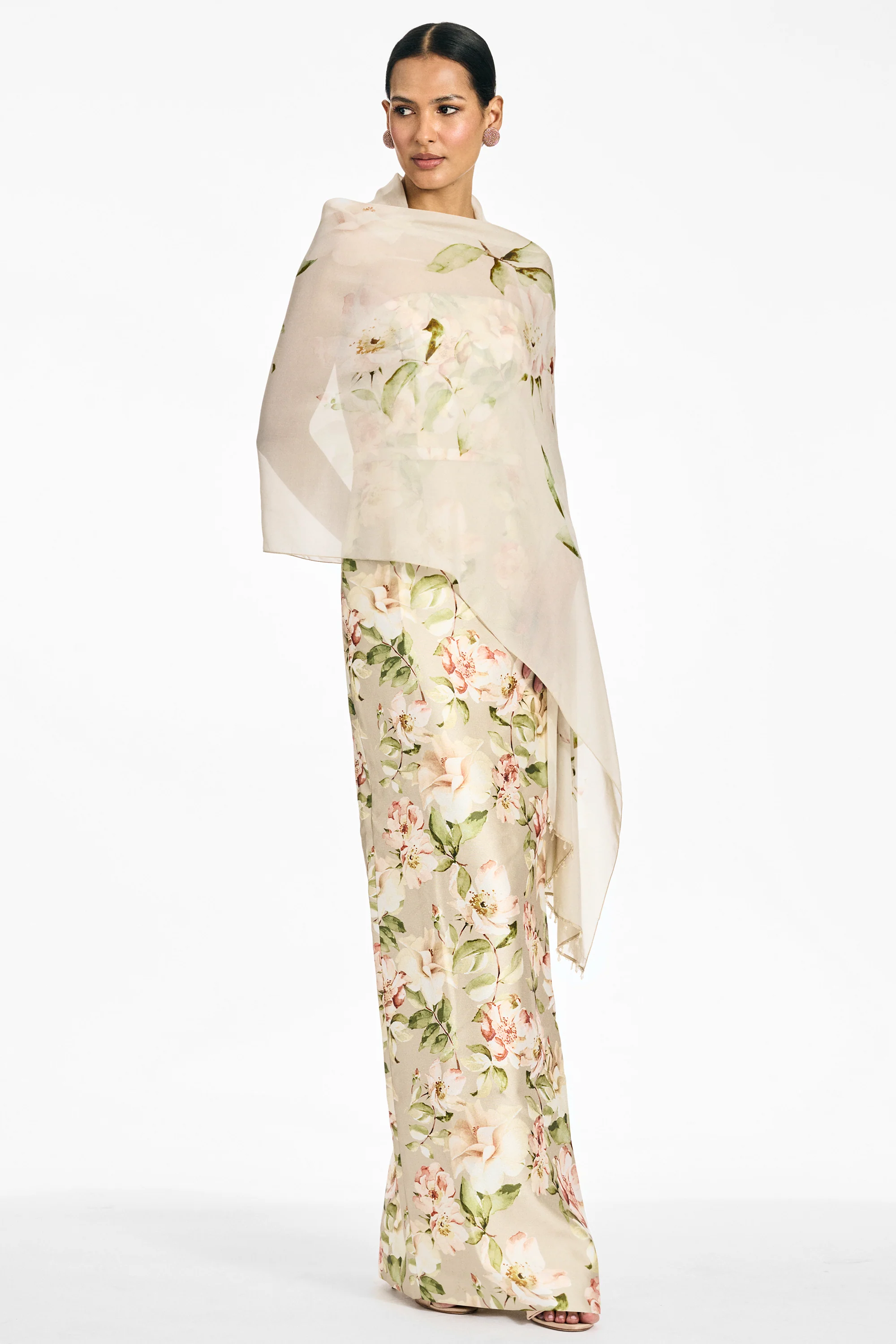 EMMY SCARF - PEWTER CAMELLIA - Image 4