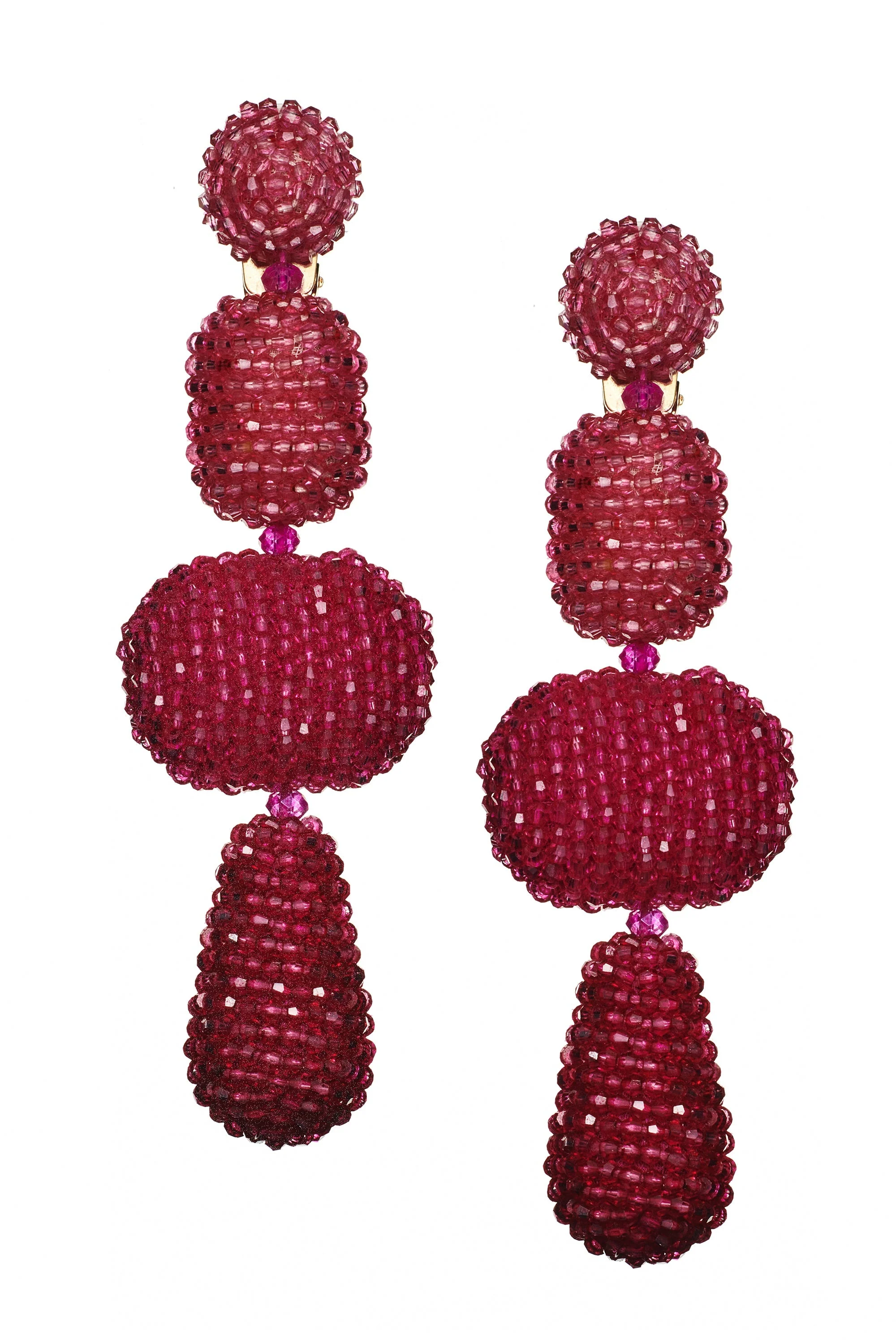 JOSEPHINE EARRINGS - RASPBERRY OMBRE - Image 2
