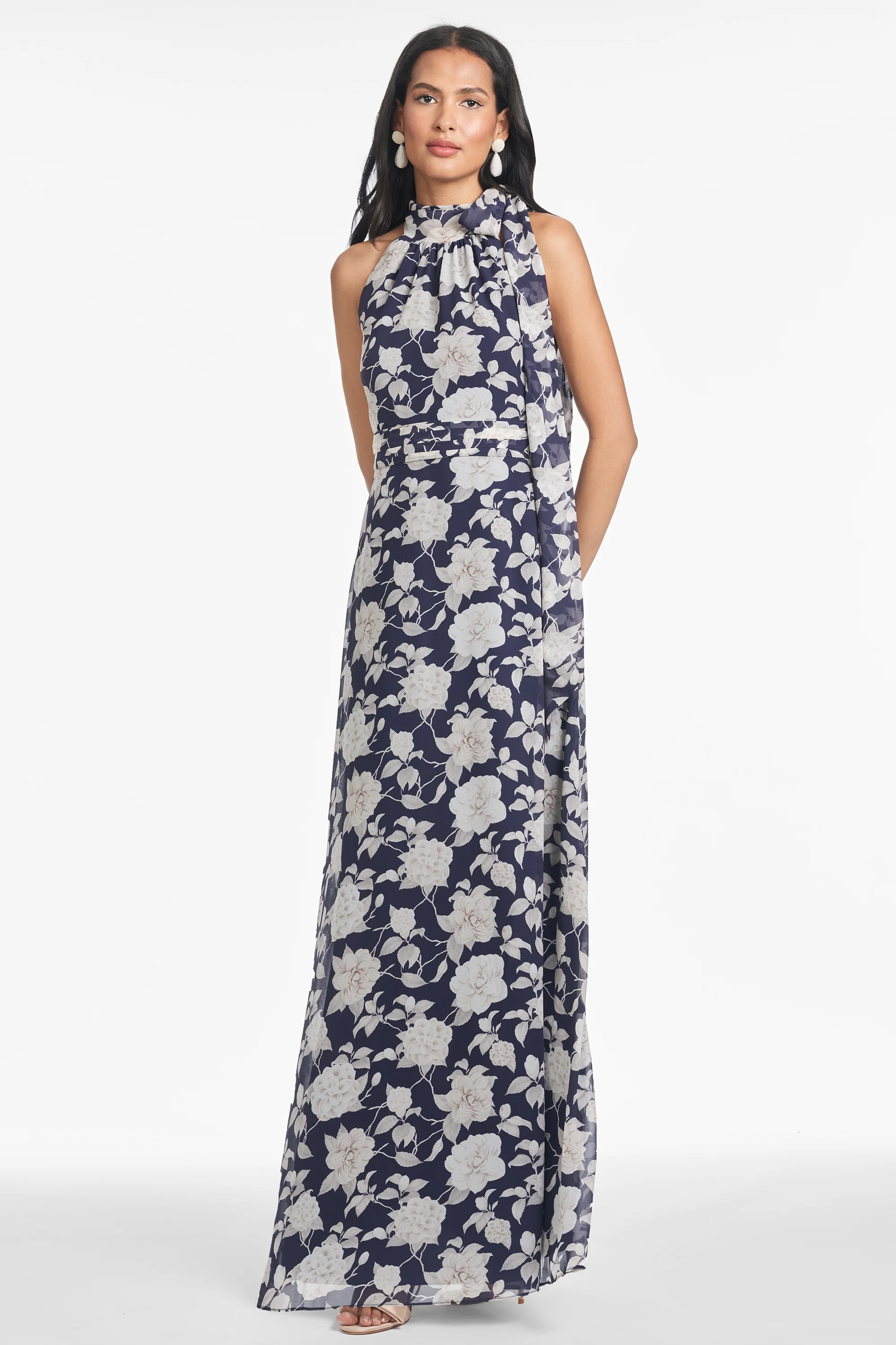 KAYLA GOWN - ALABASTER BEGONIA