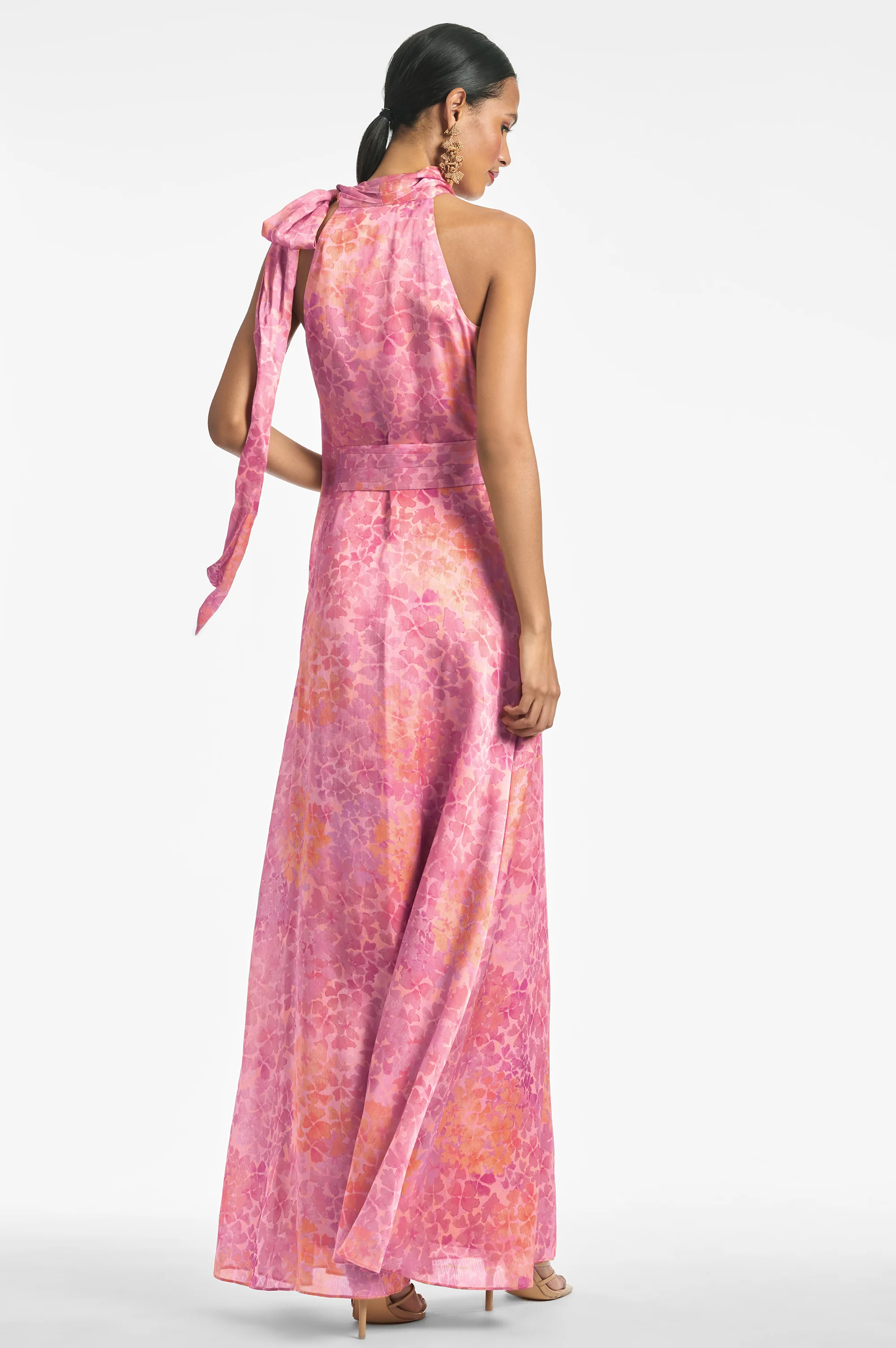 KAYLA GOWN - PASTEL SUNSET HYDRANGEA - Image 3