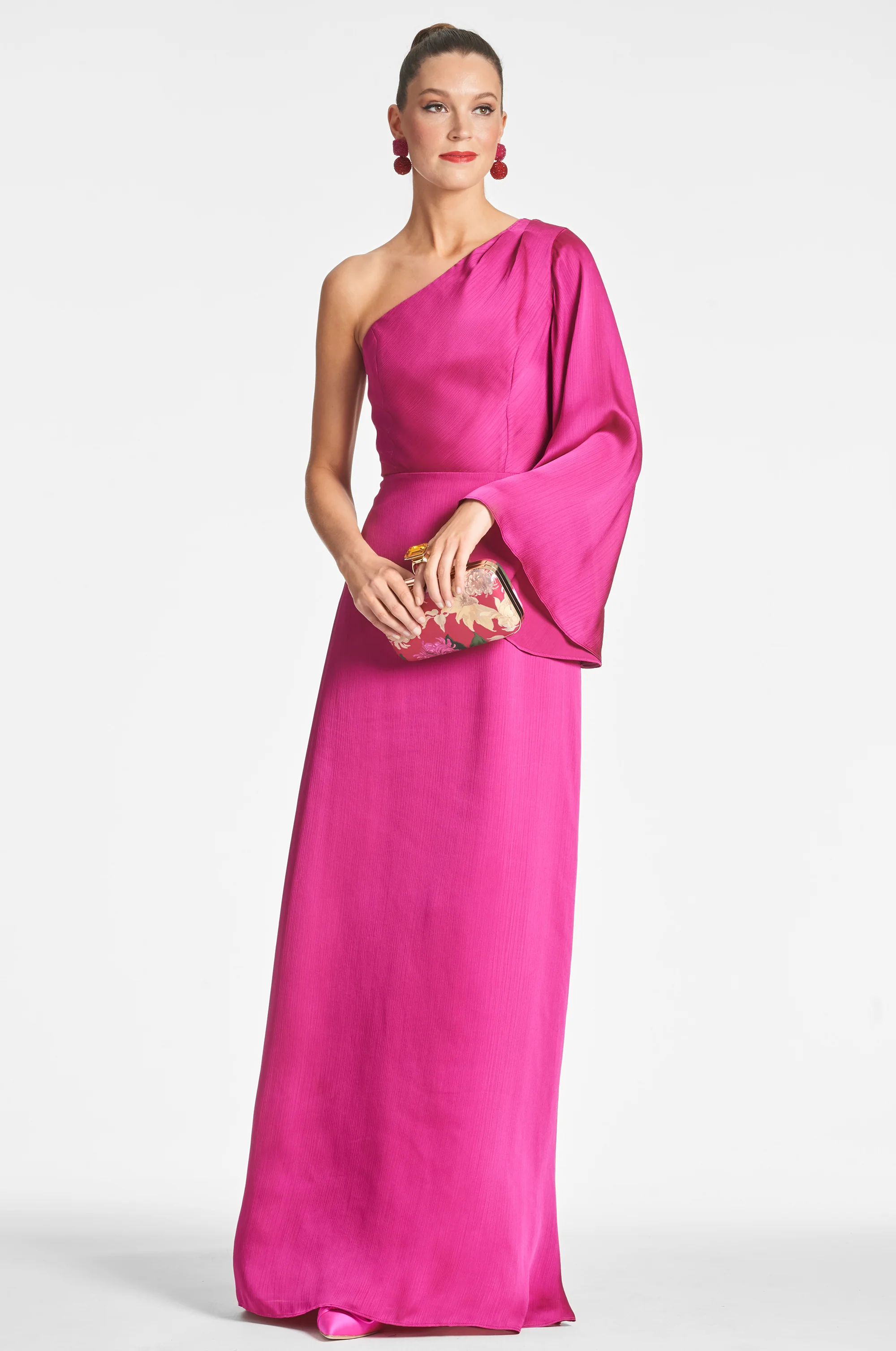 KEELY GOWN - DRAGONFRUIT - FINAL SALE