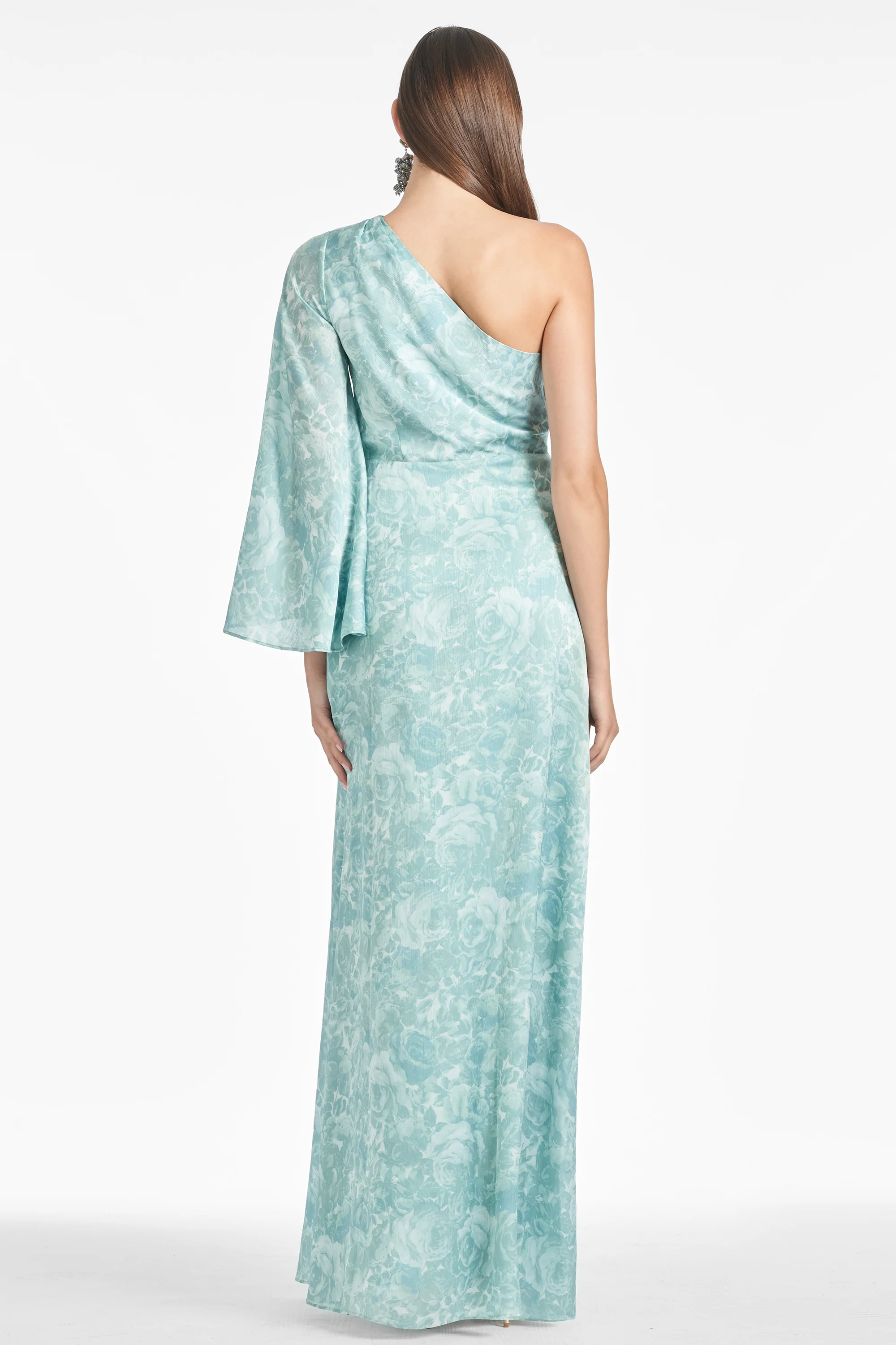 KEELY GOWN - SAGE PAINTED FLORAL - FINAL SALE - Image 3