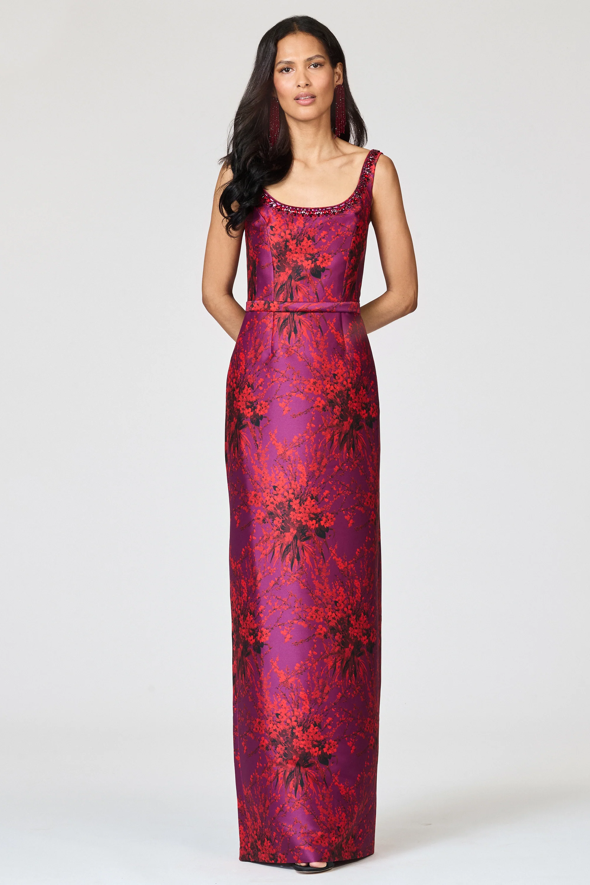 LANA GOWN - RASPBERRY BOUQUET