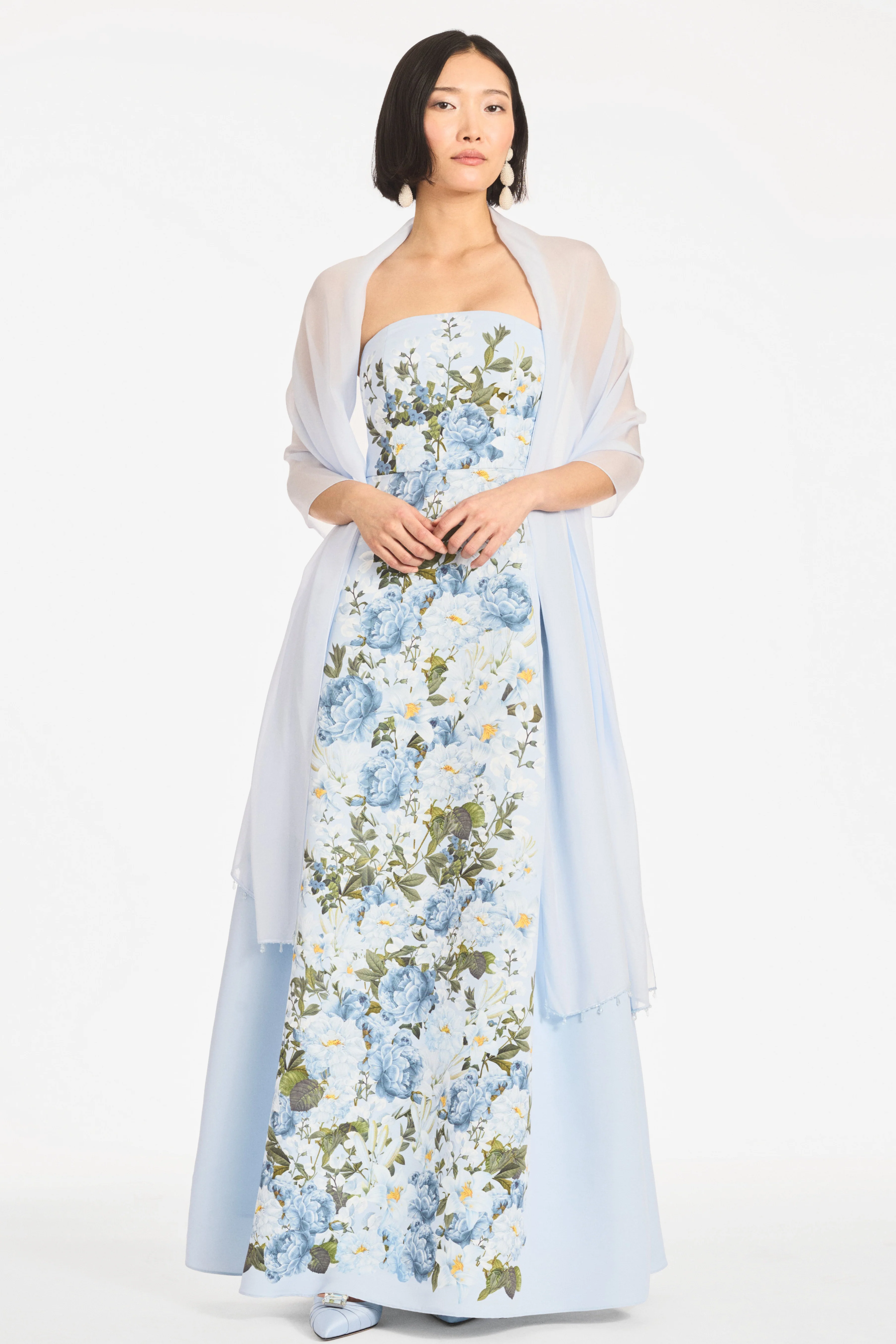 LARISA GOWN - SKY BLUE CASCADE - Image 2
