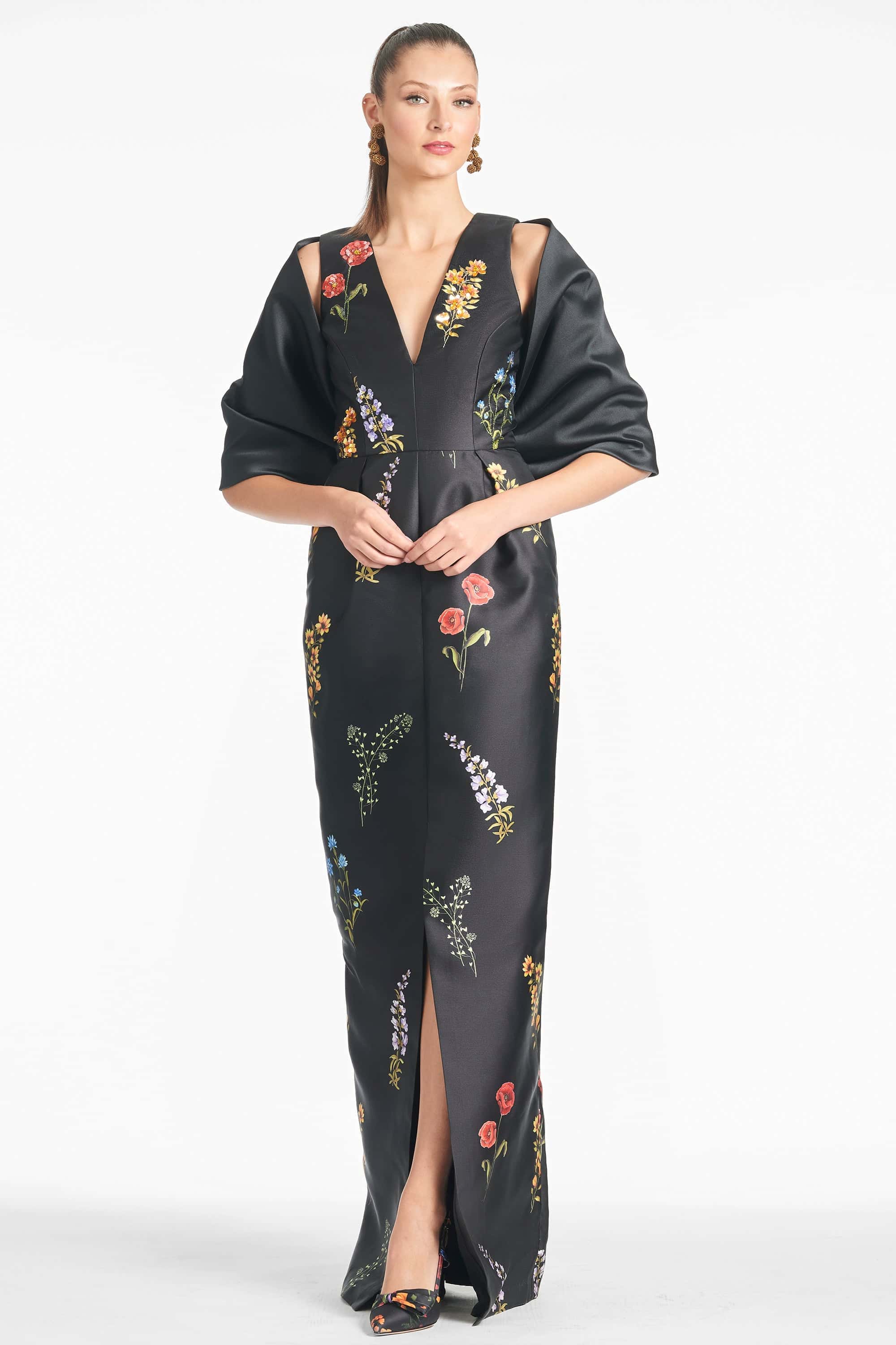 MARSDEN GOWN - NOIR BOUQUET - Image 4