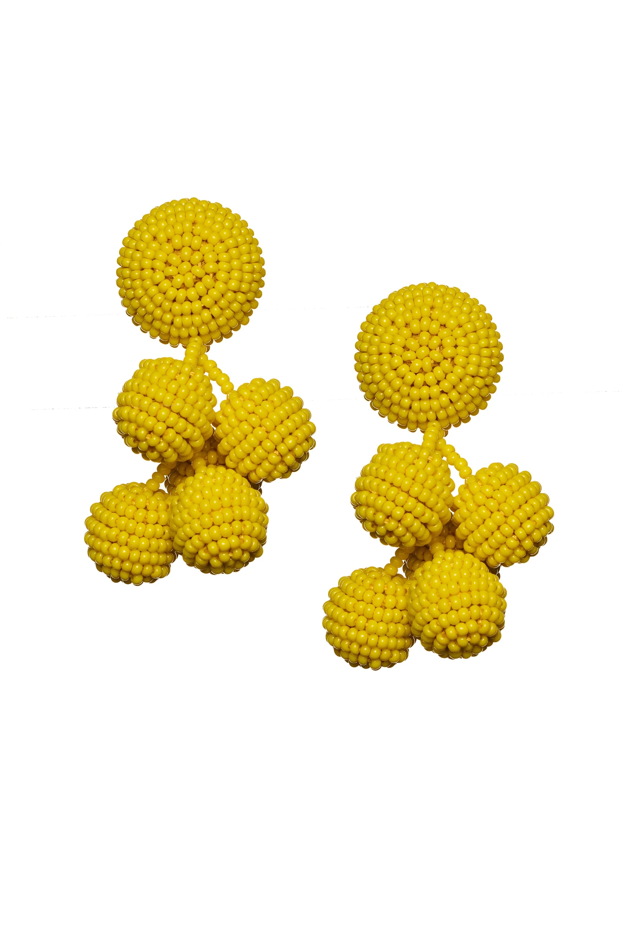 MINI COCONUTS EARRINGS - GOLDEN ROD - Image 2