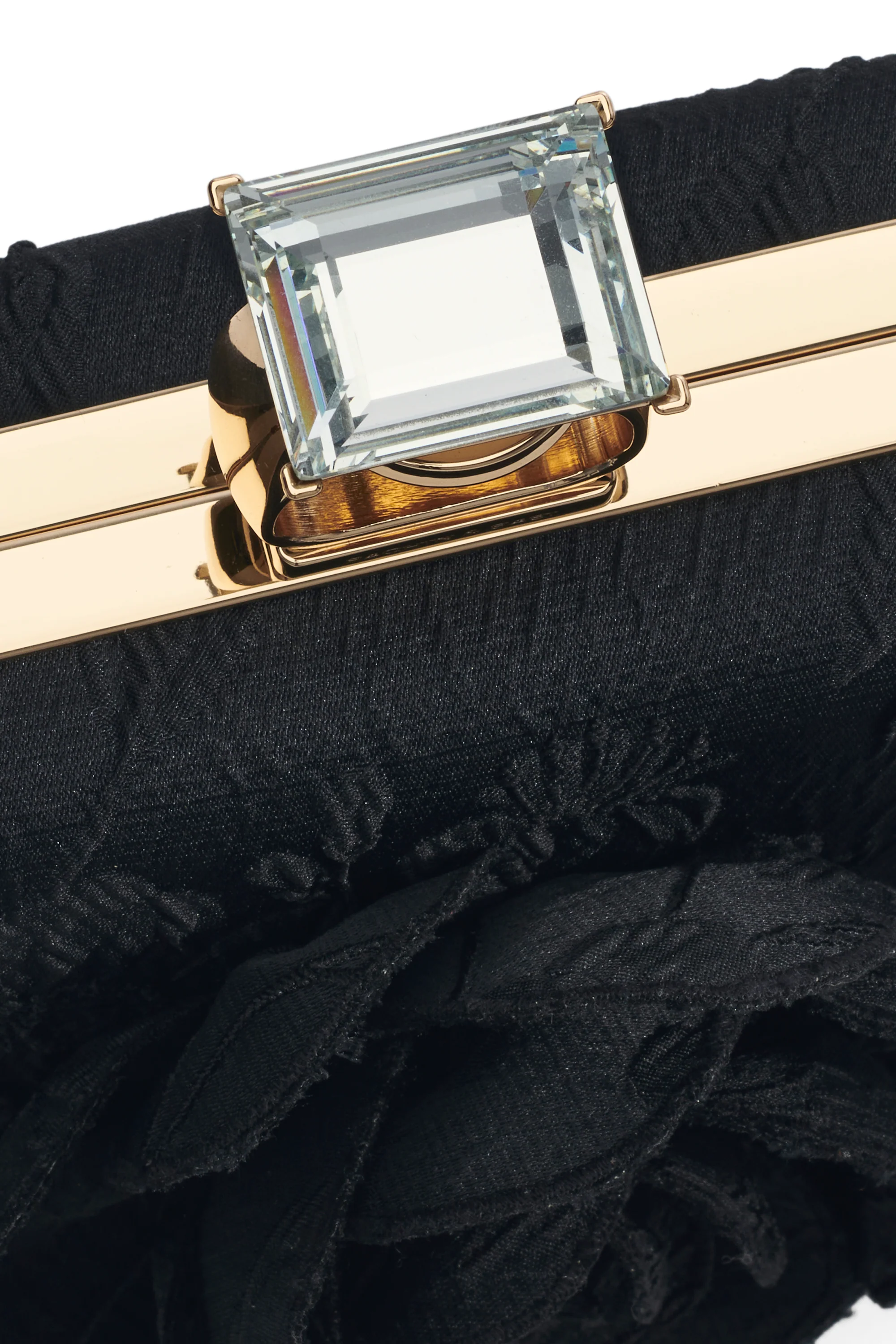 ON THE ROCKS WITH ROSE CLUTCH - BLACK - Image 2