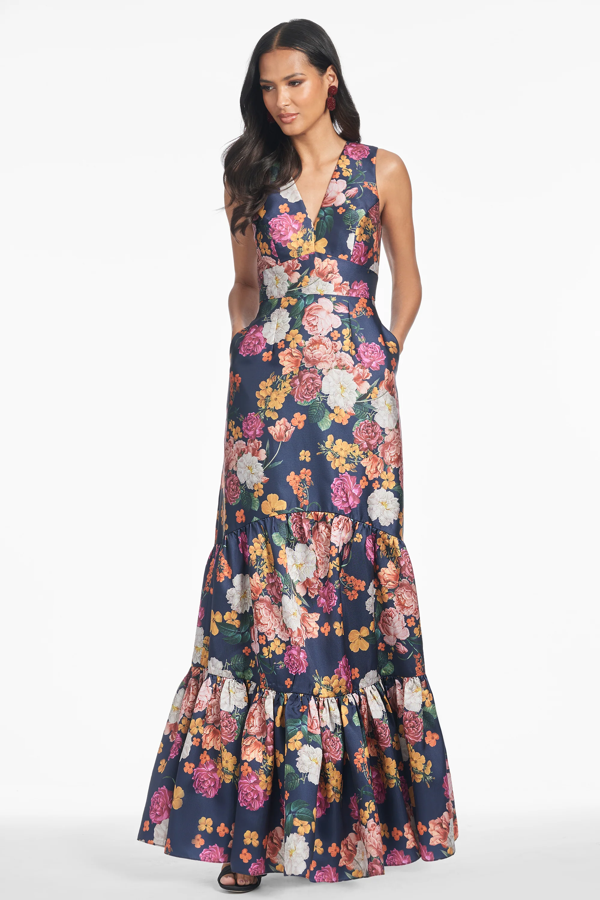 RORI GOWN - MIDNIGHTS MAGIC BLOOMS - FINAL SALE