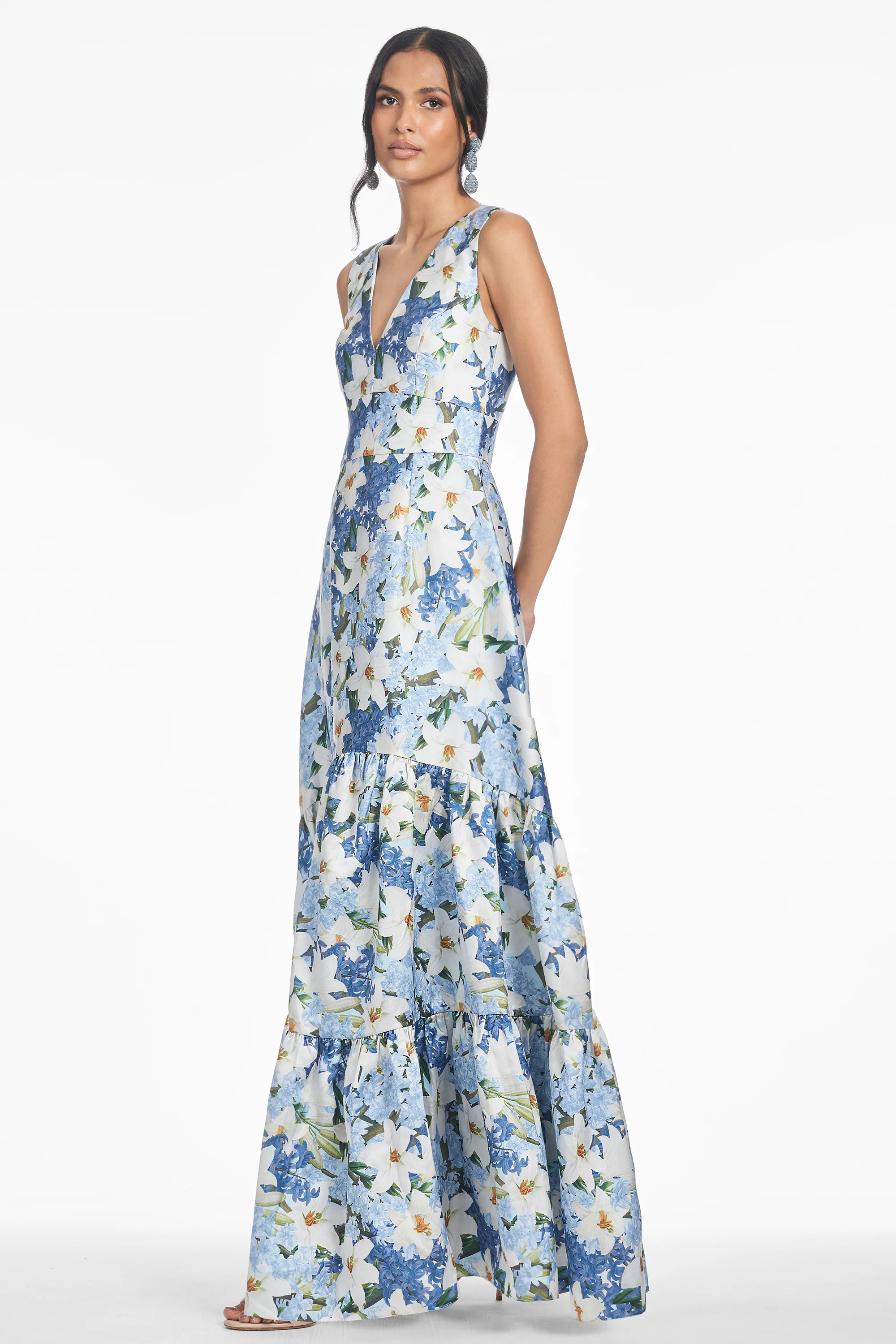 RORI GOWN - SKY BLUE STAR LILLIES - Image 3