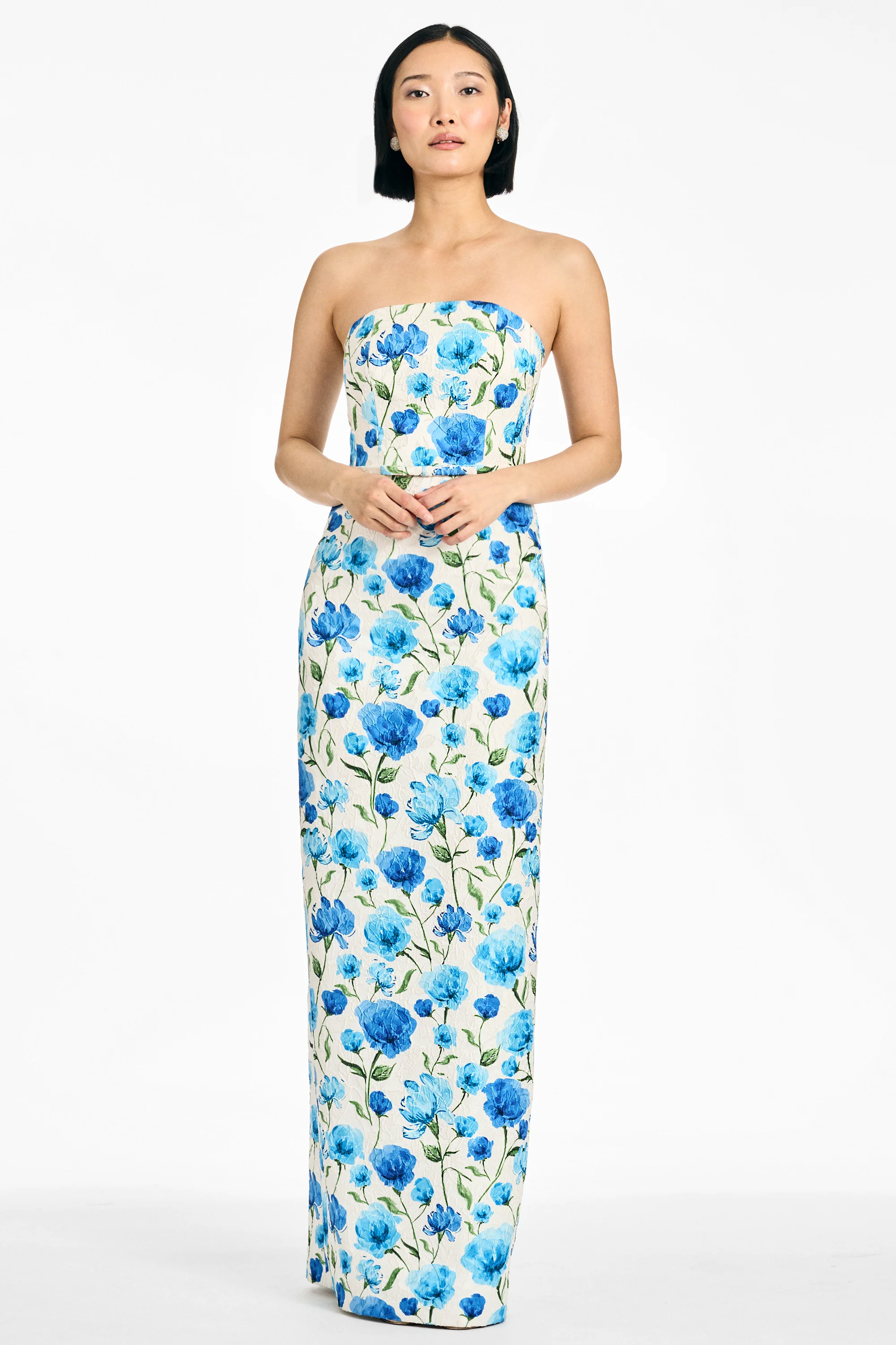 SOPHIA GOWN - SAPPHIRE POPPIES