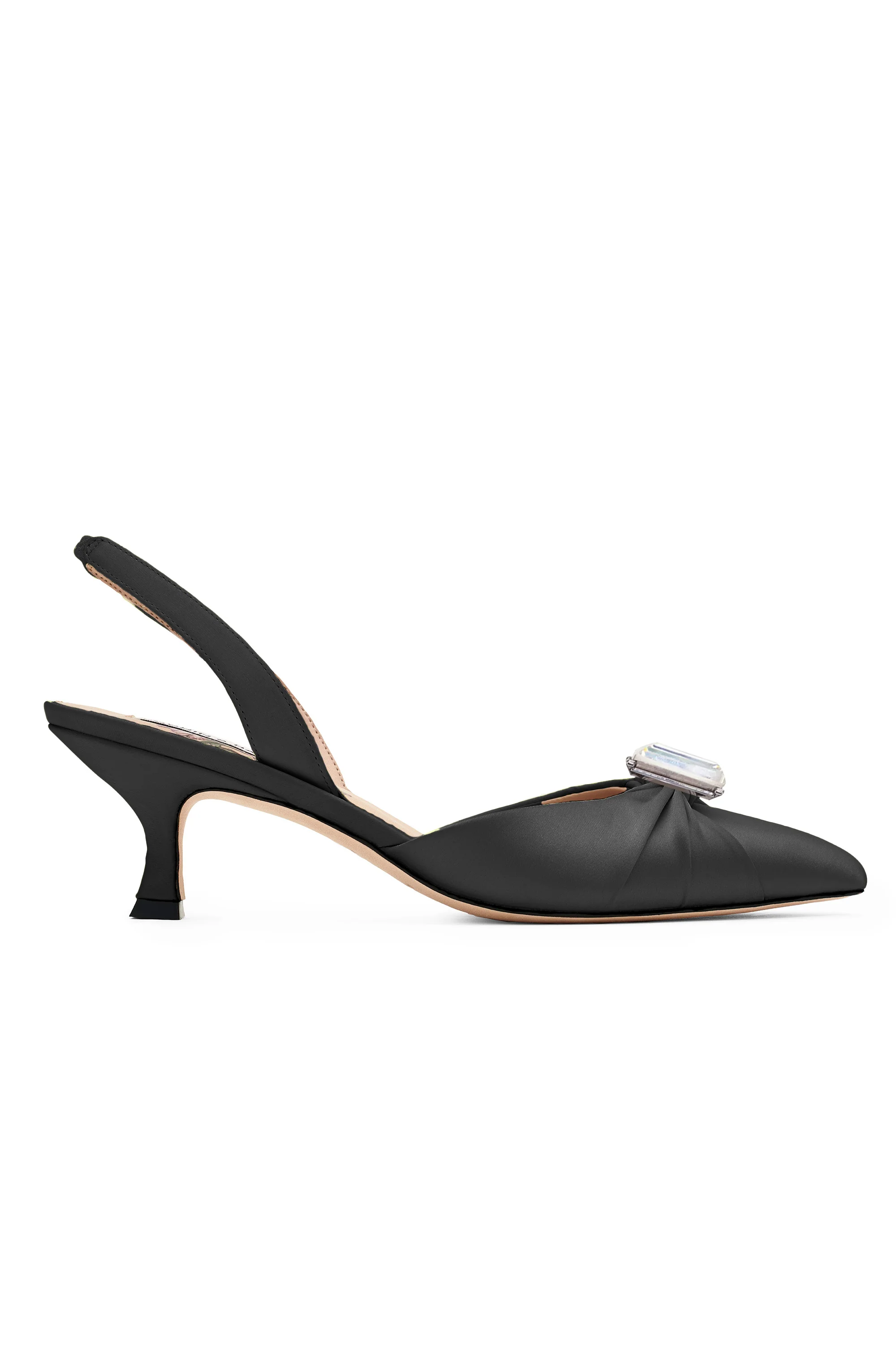 YORK KITTEN HEEL - BLACK - Image 3