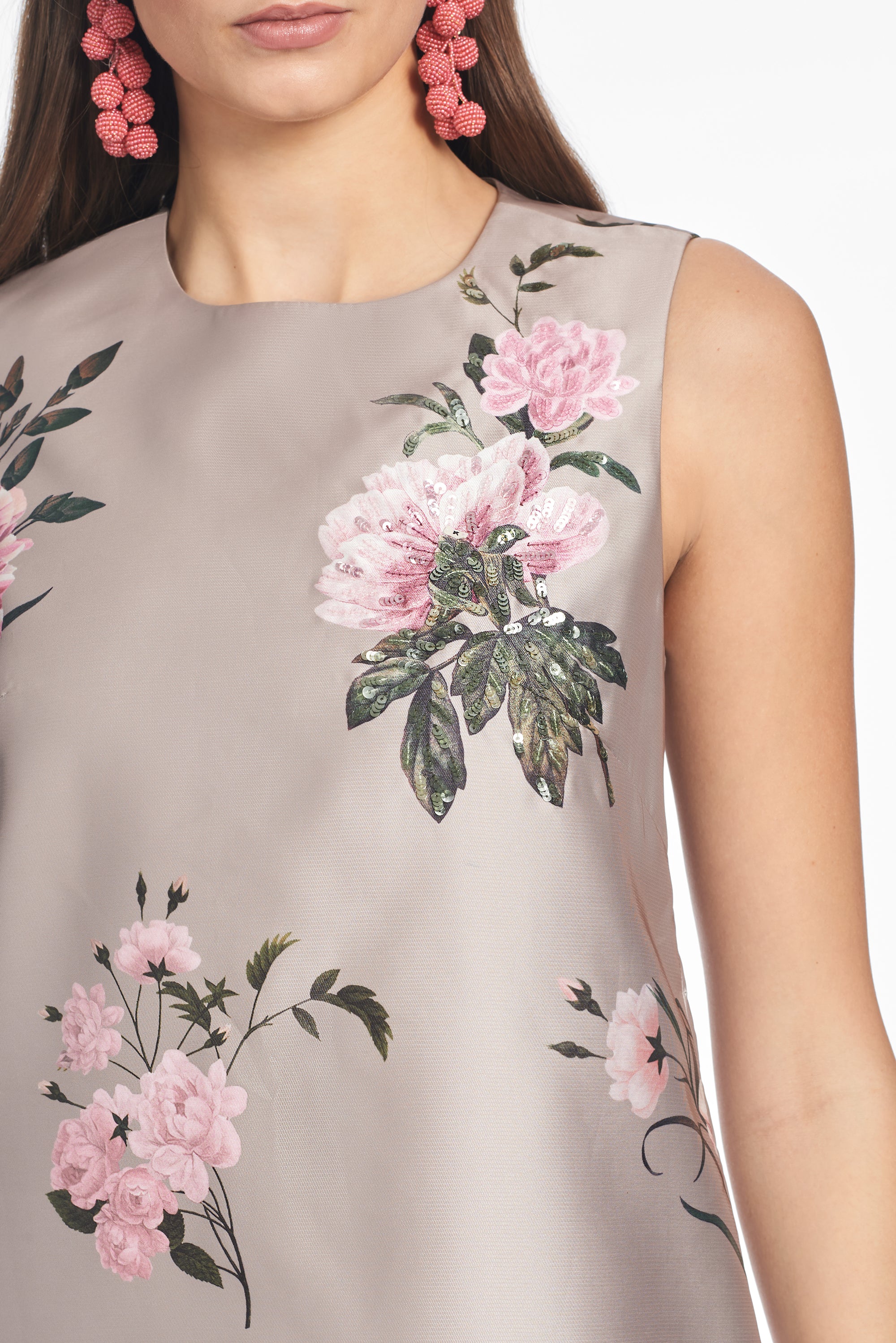 UMA DRESS - PEWTER ENGLISH ROSE - FINAL SALE - Image 2