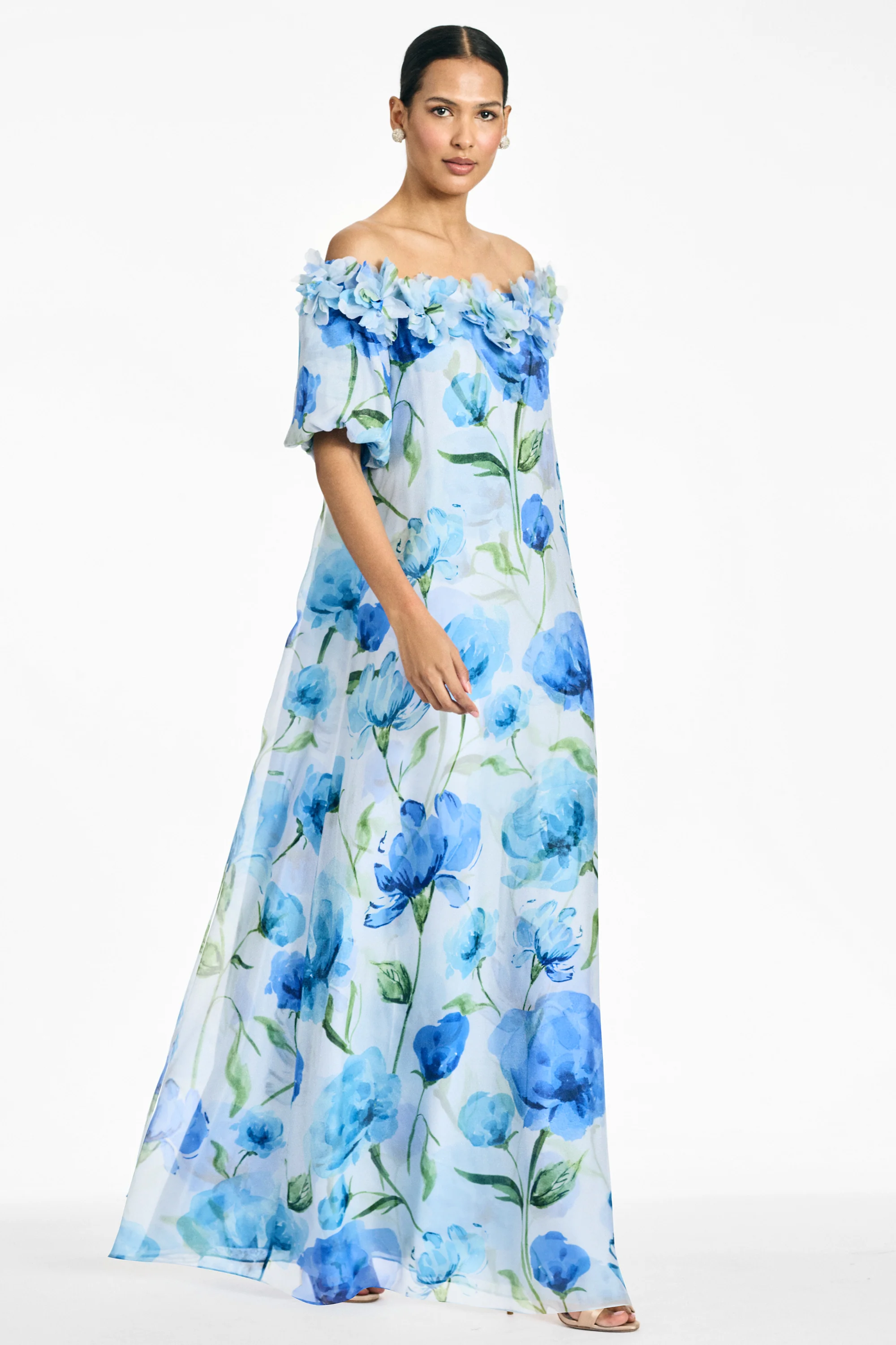 VALENTINA GOWN - GRANDE SAPPHIRE POPPIES - Image 2