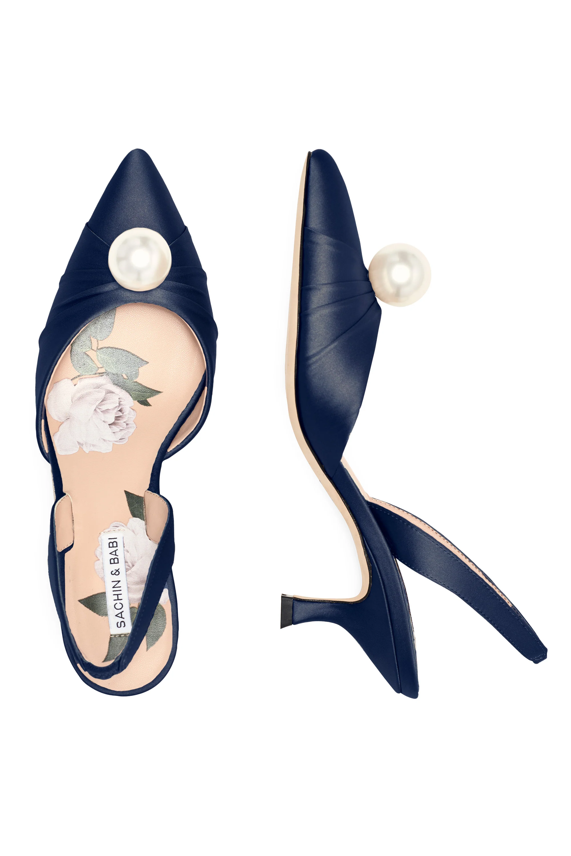 VANDERBILT KITTEN HEEL  - MIDNIGHT