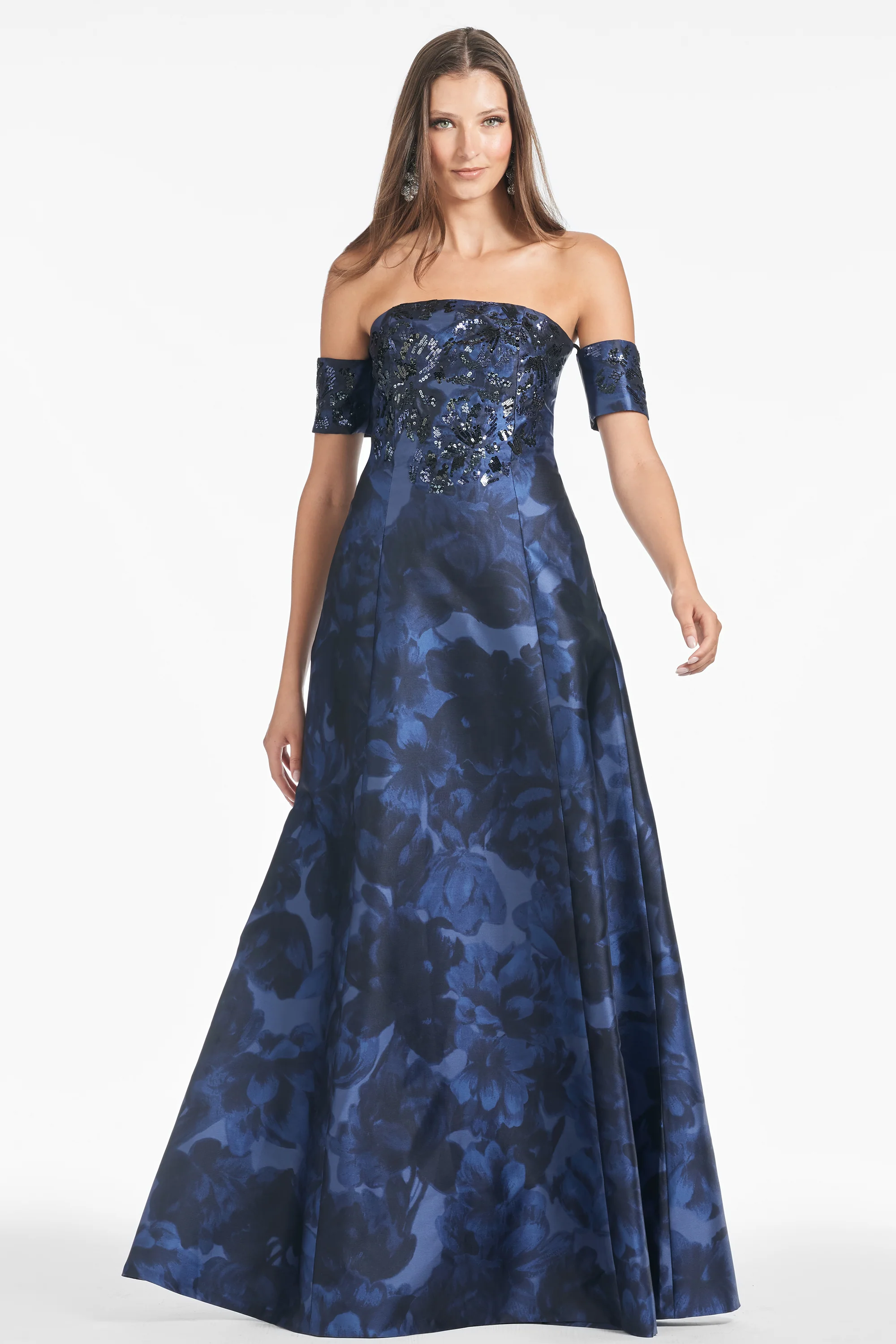 VIVIEN GOWN - DEEP OCEAN BOUQUET - FINAL SALE - Image 5