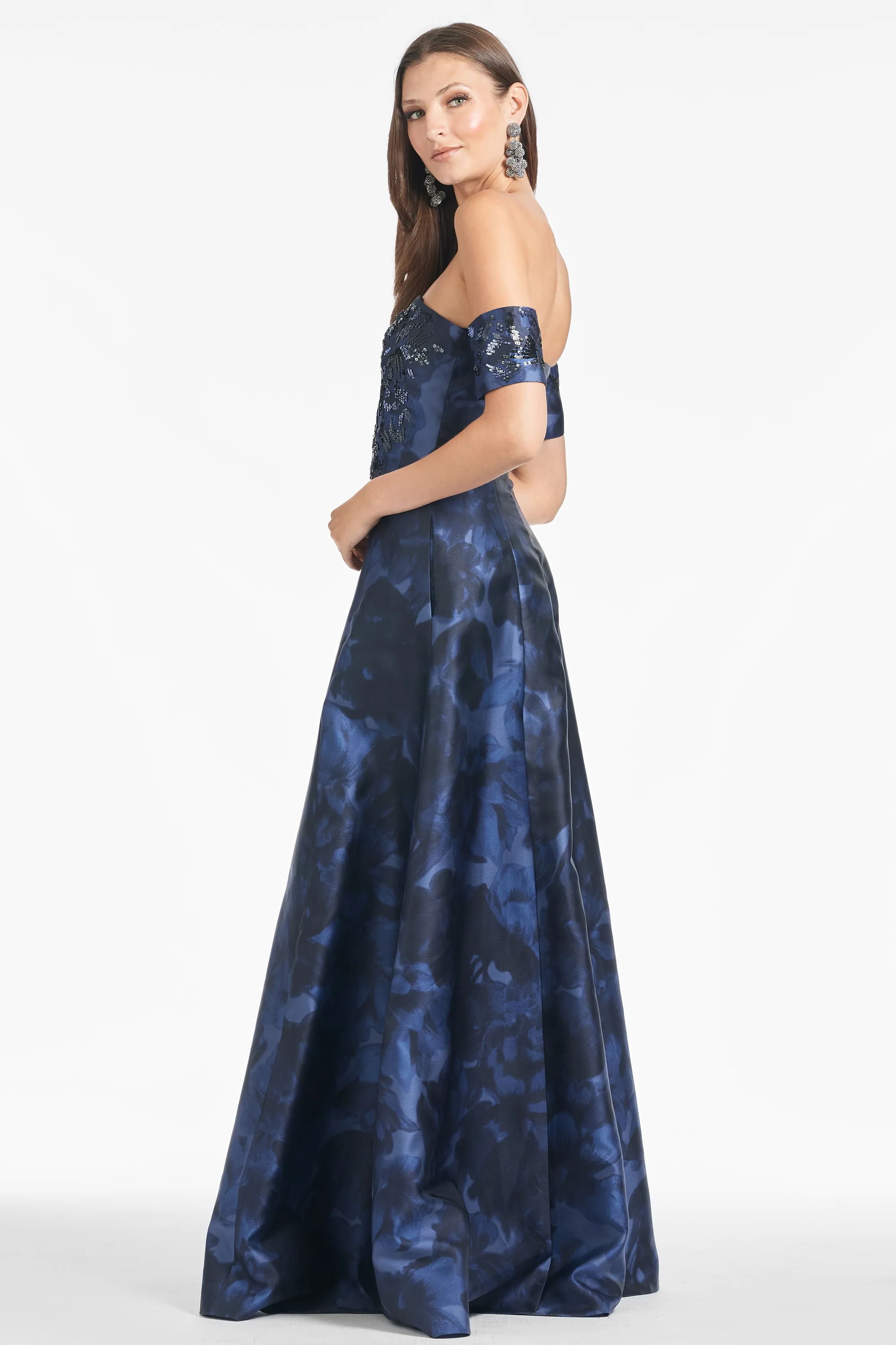 VIVIEN GOWN - DEEP OCEAN BOUQUET - FINAL SALE - Image 6