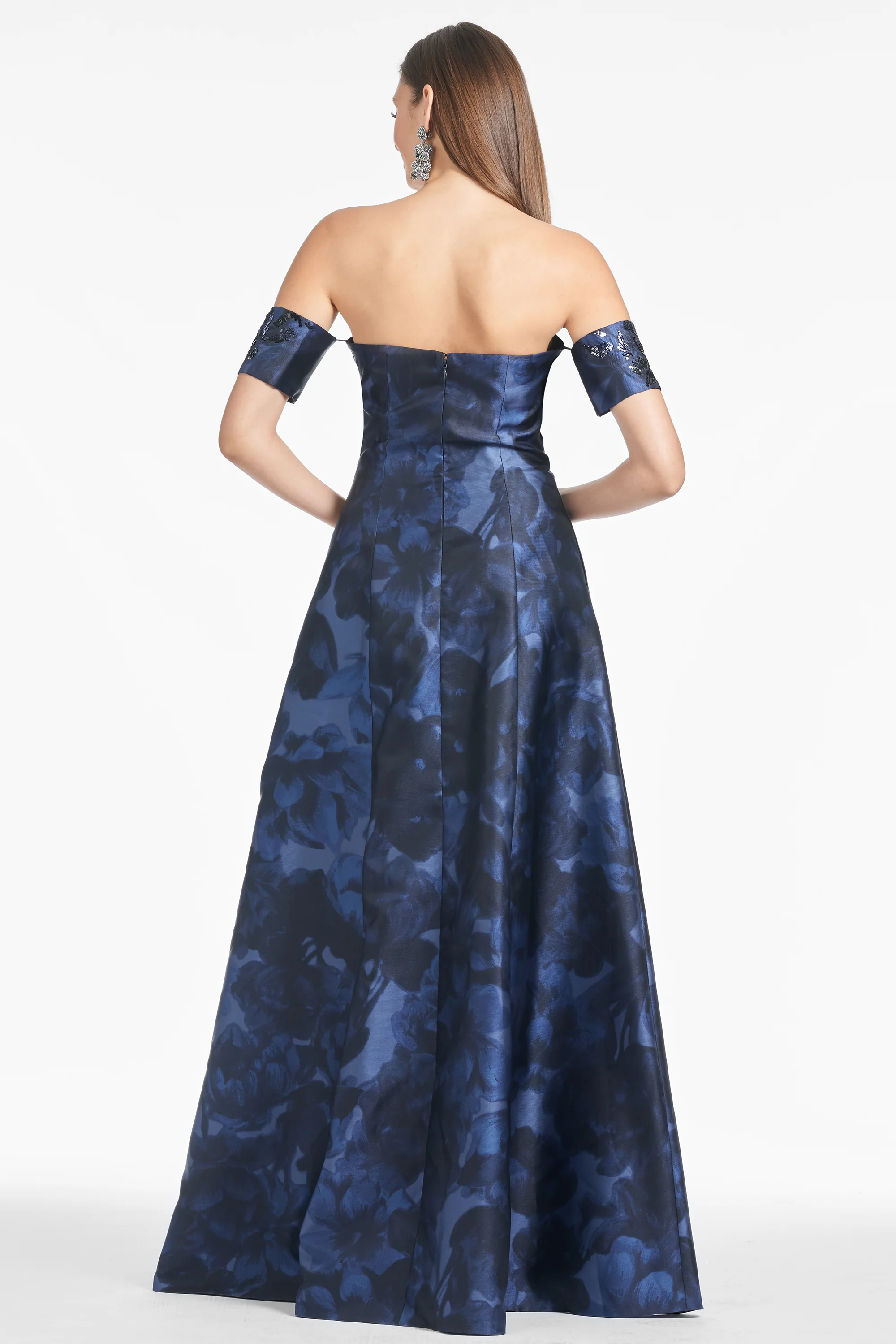 VIVIEN GOWN - DEEP OCEAN BOUQUET - FINAL SALE - Image 7